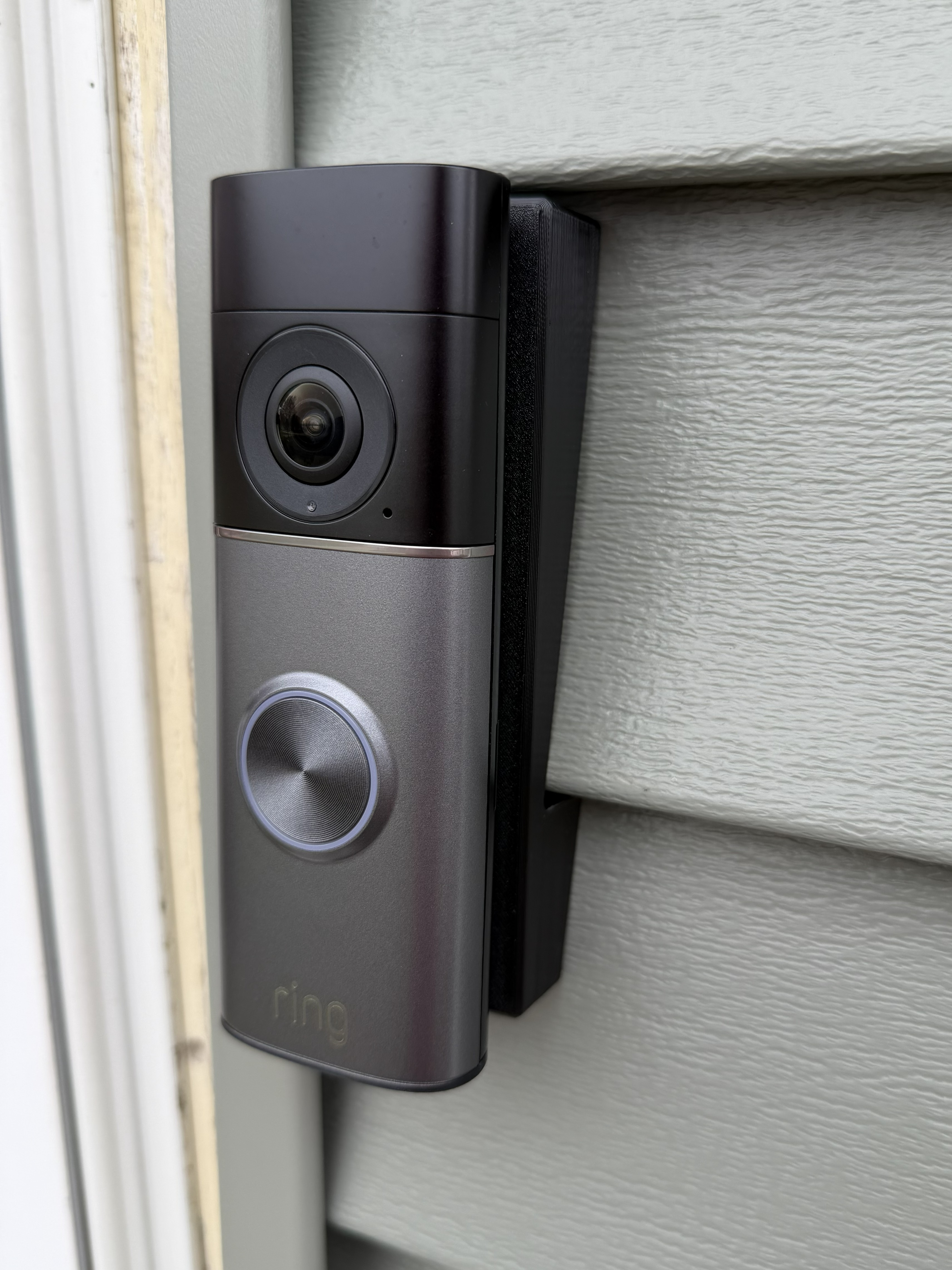 Ring Doorbell Pro Siding Adapter – Fits 4" Vinyl (No Wedge Needed) 3D model