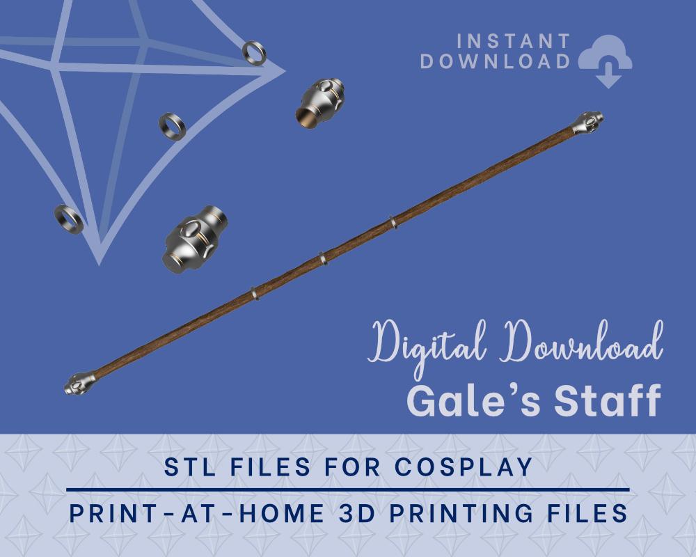 Gale's Staff STL Files - Baldur's Gate 3 Cosplay Prop (Digital Download)