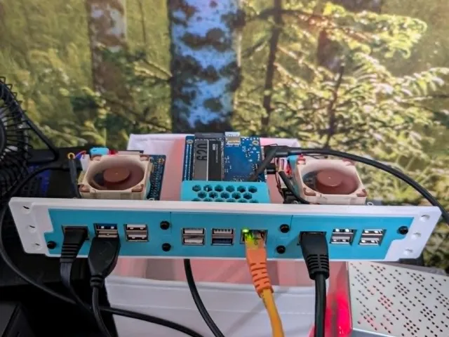 10" 1U 3 x SBC (Raspberry Pi 3, Raspberry Pi 4, Raspberry Pi 5, Orange Pi 3B)