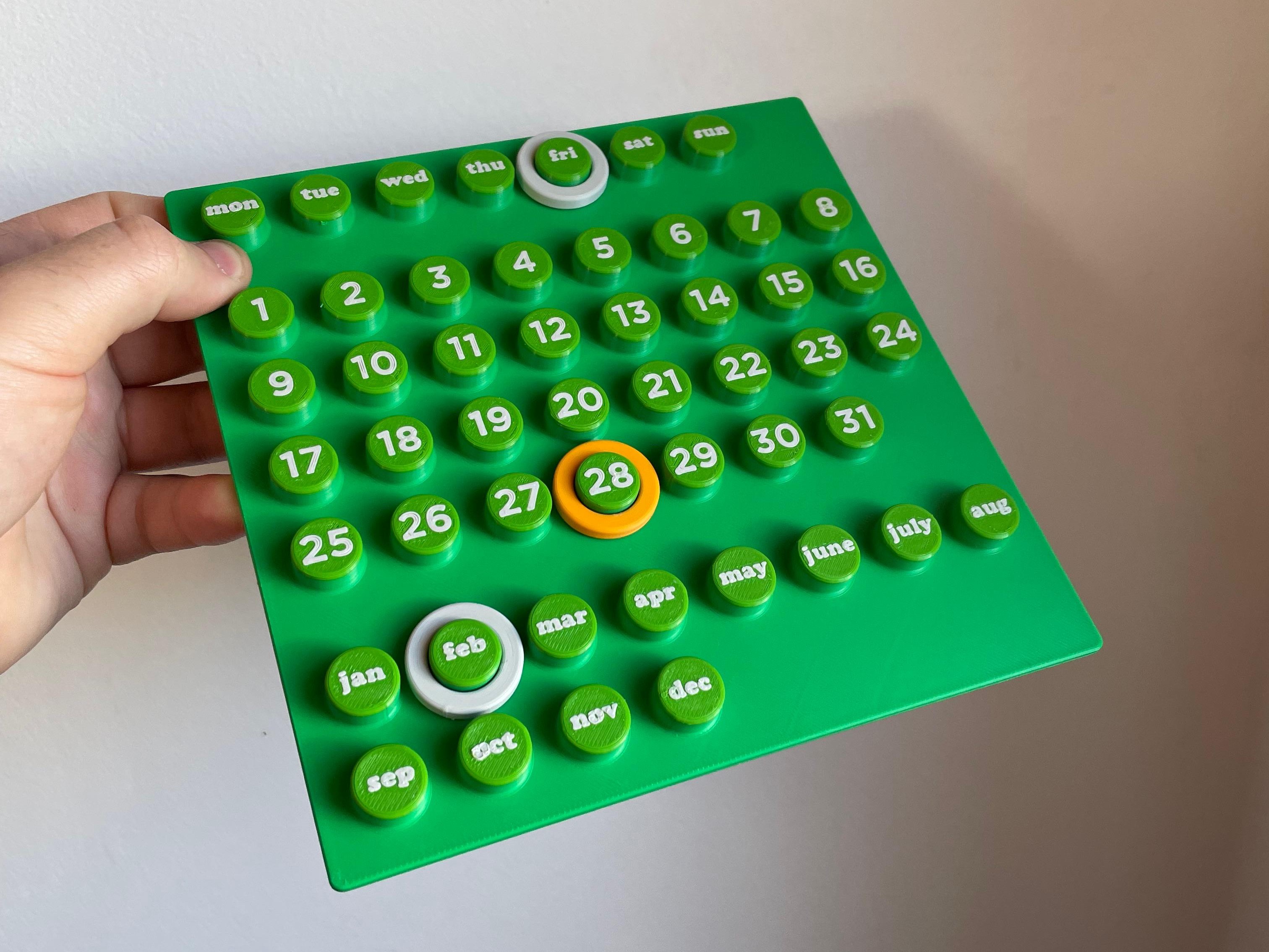 Calendario perpetuo Ring-a-date