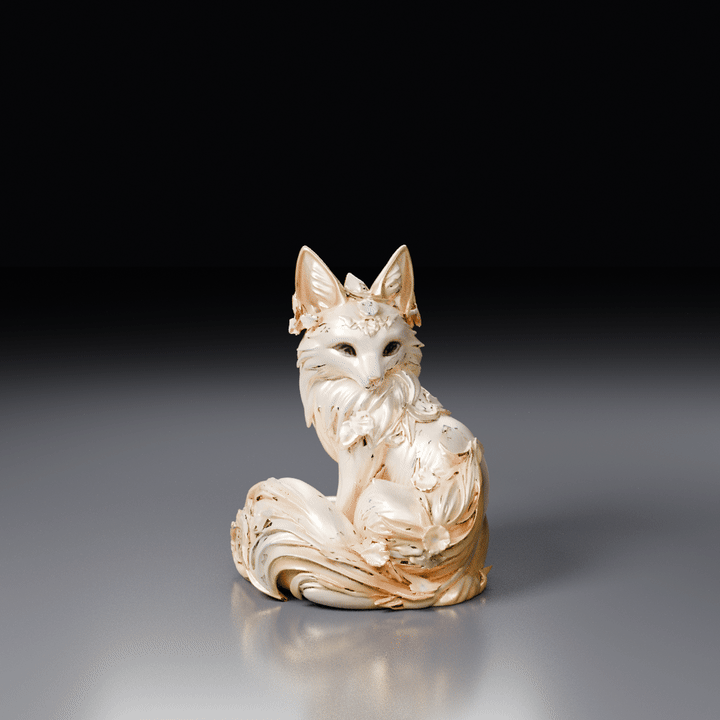 Elegant Fox Statue 3D Print