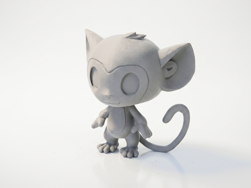 Chibi Monkey Figurine Cute Collectible 3D Printable