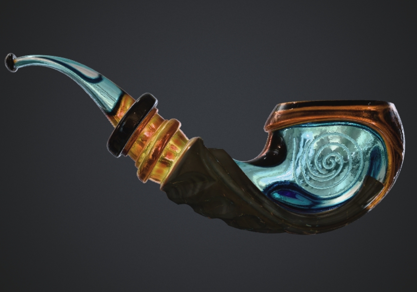 Magical Mystical Wizard Pipe 3D model