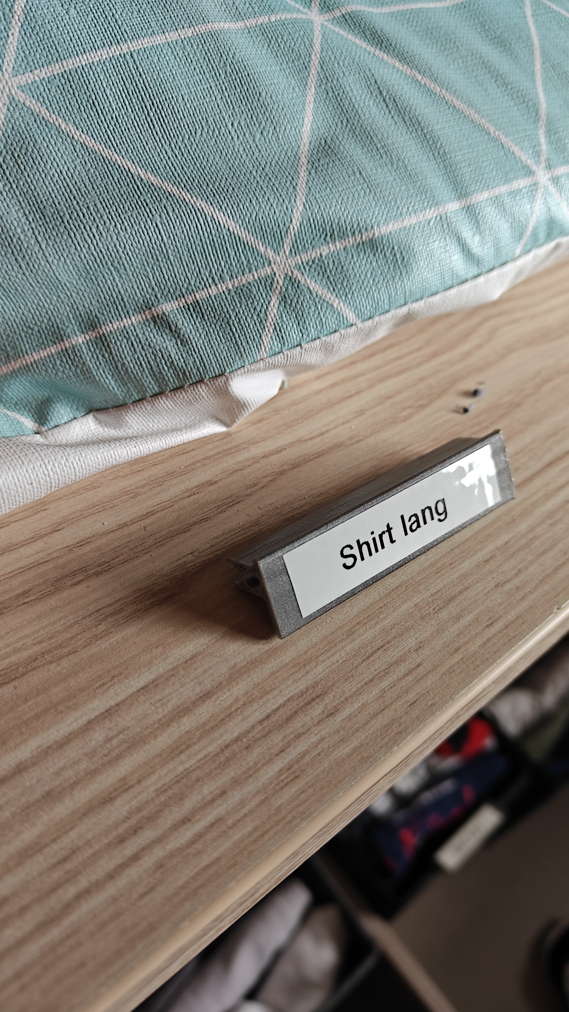 Tag holder for IKEA SKUBB