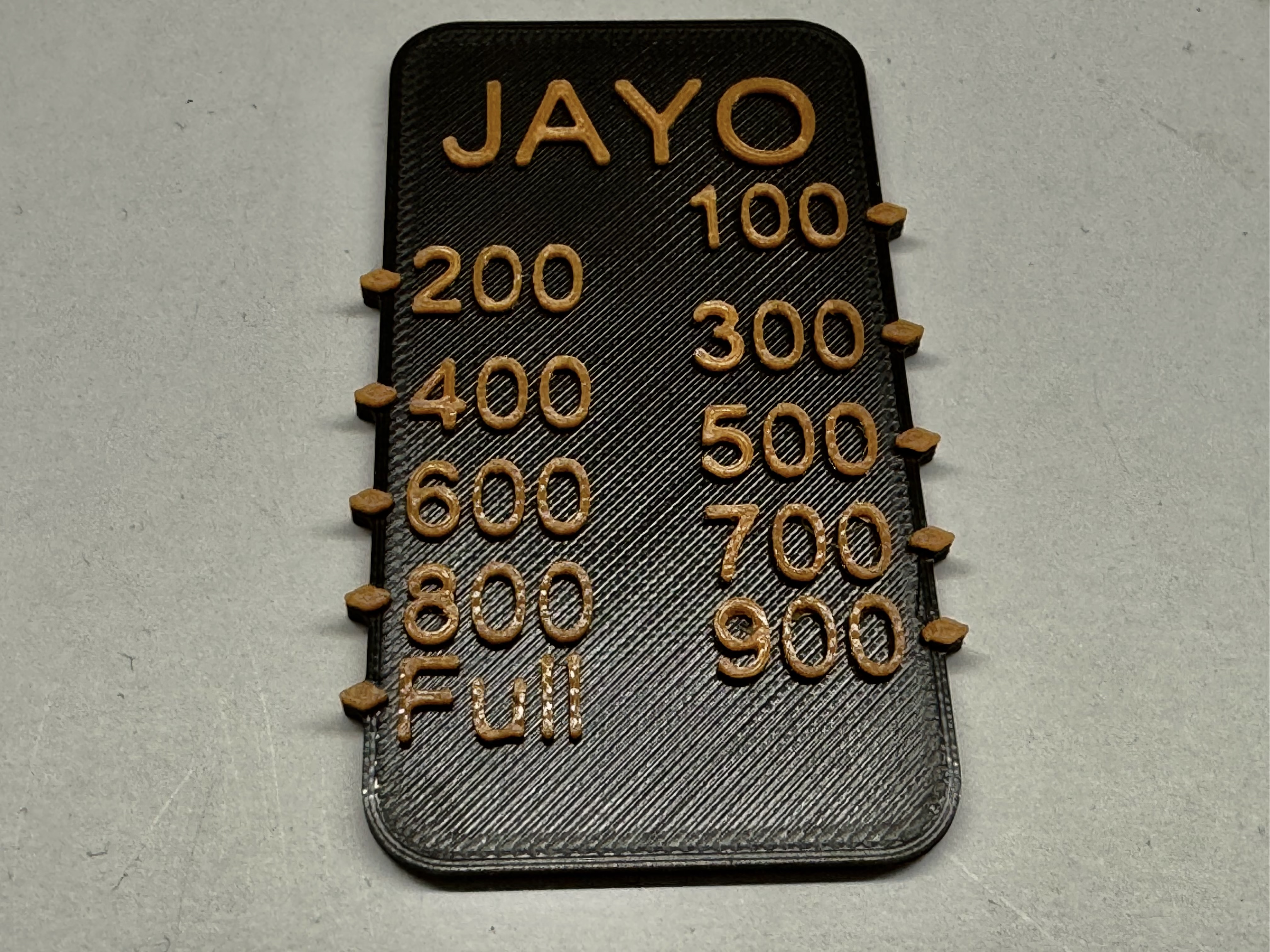 20 minutes Jayo filament measure