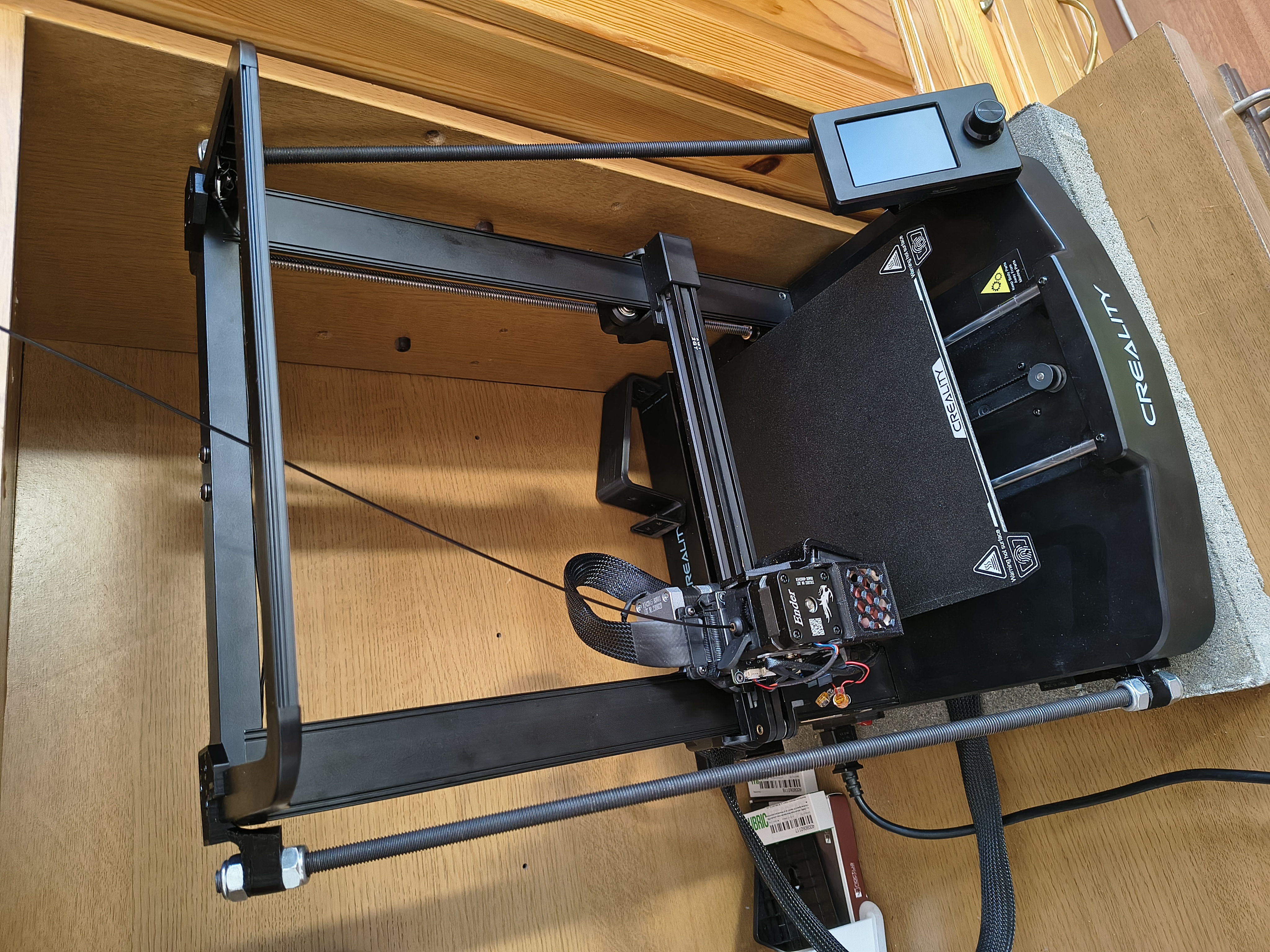 Ender 3 V3 SE LED Bar Brackets for Gantry Support