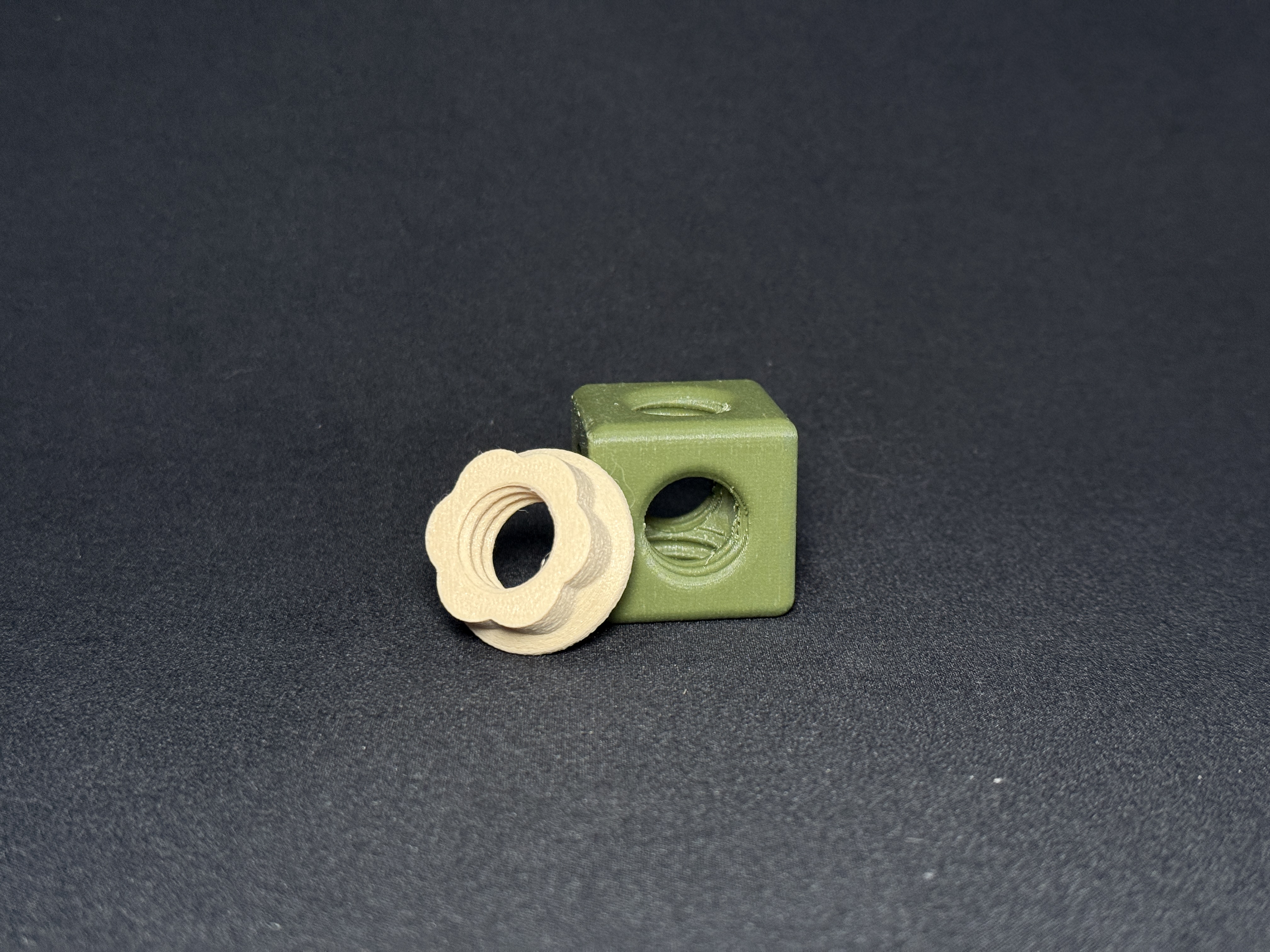 Build a bolt: Nuts