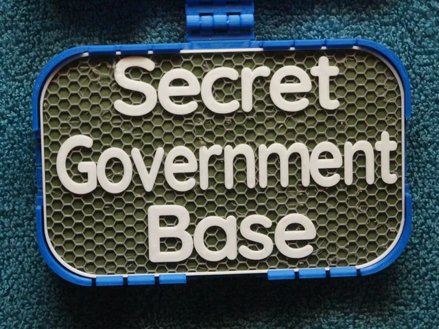 Secret Government Base sign