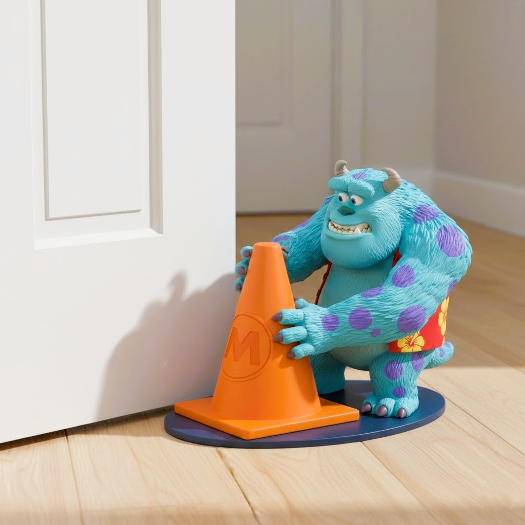 Door Blocker - Sully's Cone Security Figure