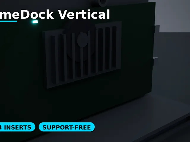 FrameDock Vertical — Framework Laptop 12 Mainboard Mini-PC Dock (Support-Free, VESA)