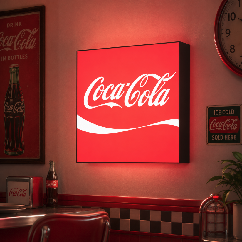 Coke Coca Cola LED Lightbox | Multicolor 3D Printable 3MF