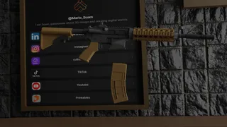 M4 Carbine – Full Scale 3D Model (Life-Size Replica)