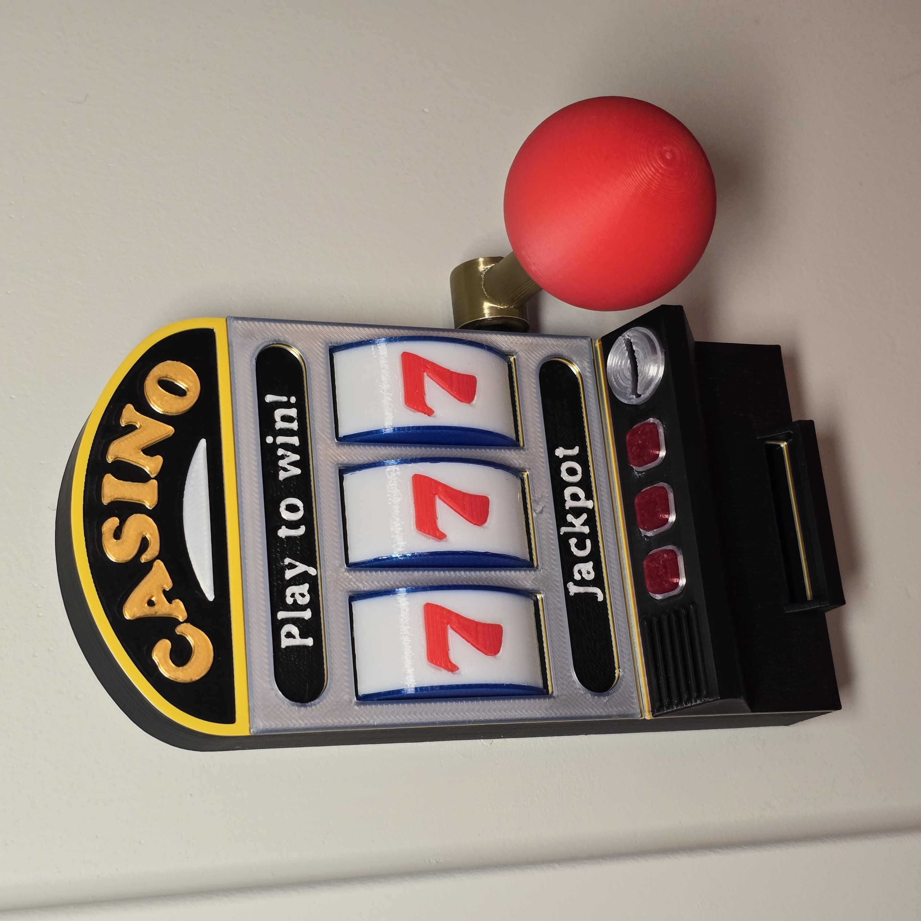 Slot machine inspired Decora light switch cover