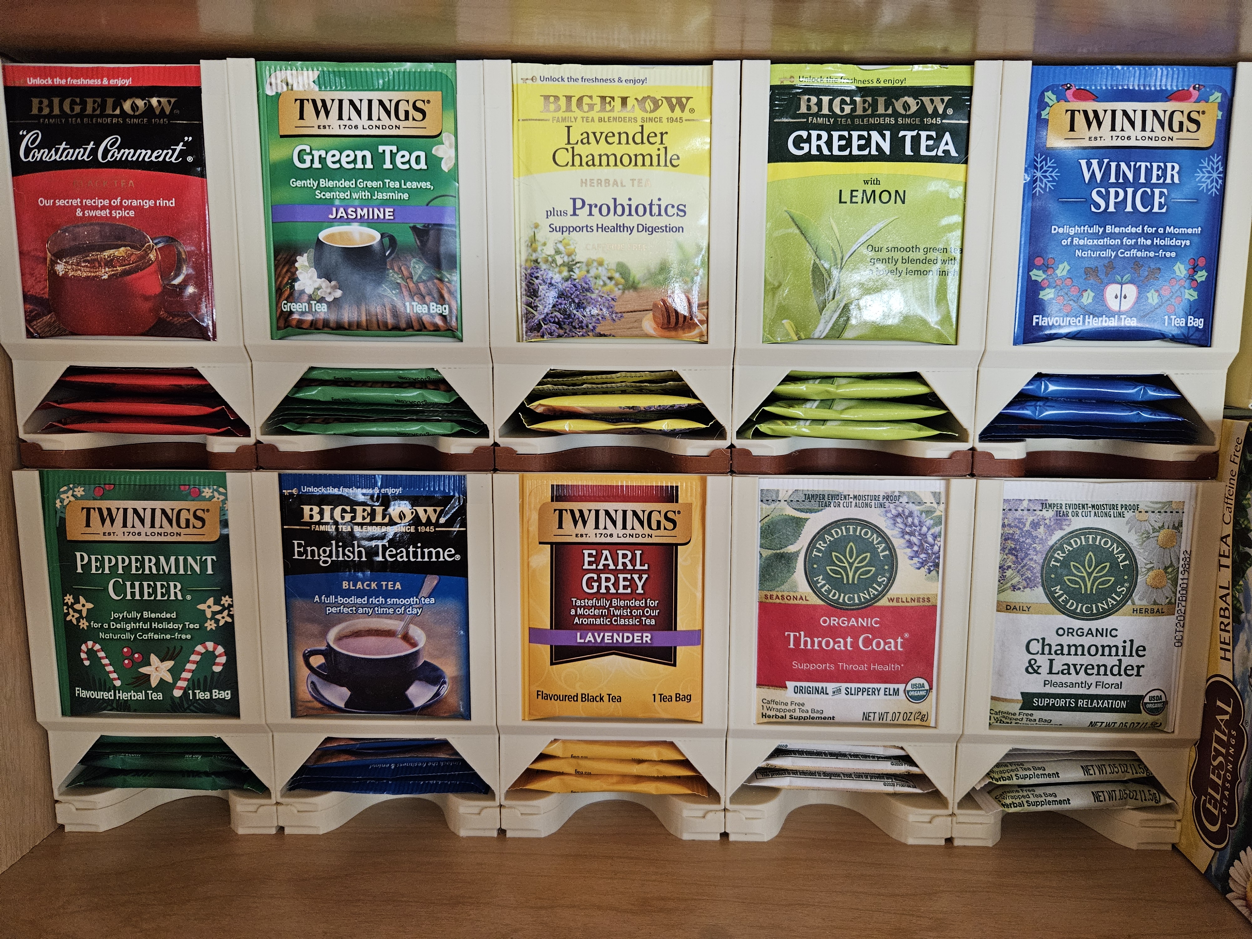 Spacer for Tea bag dispenser - fast stackable