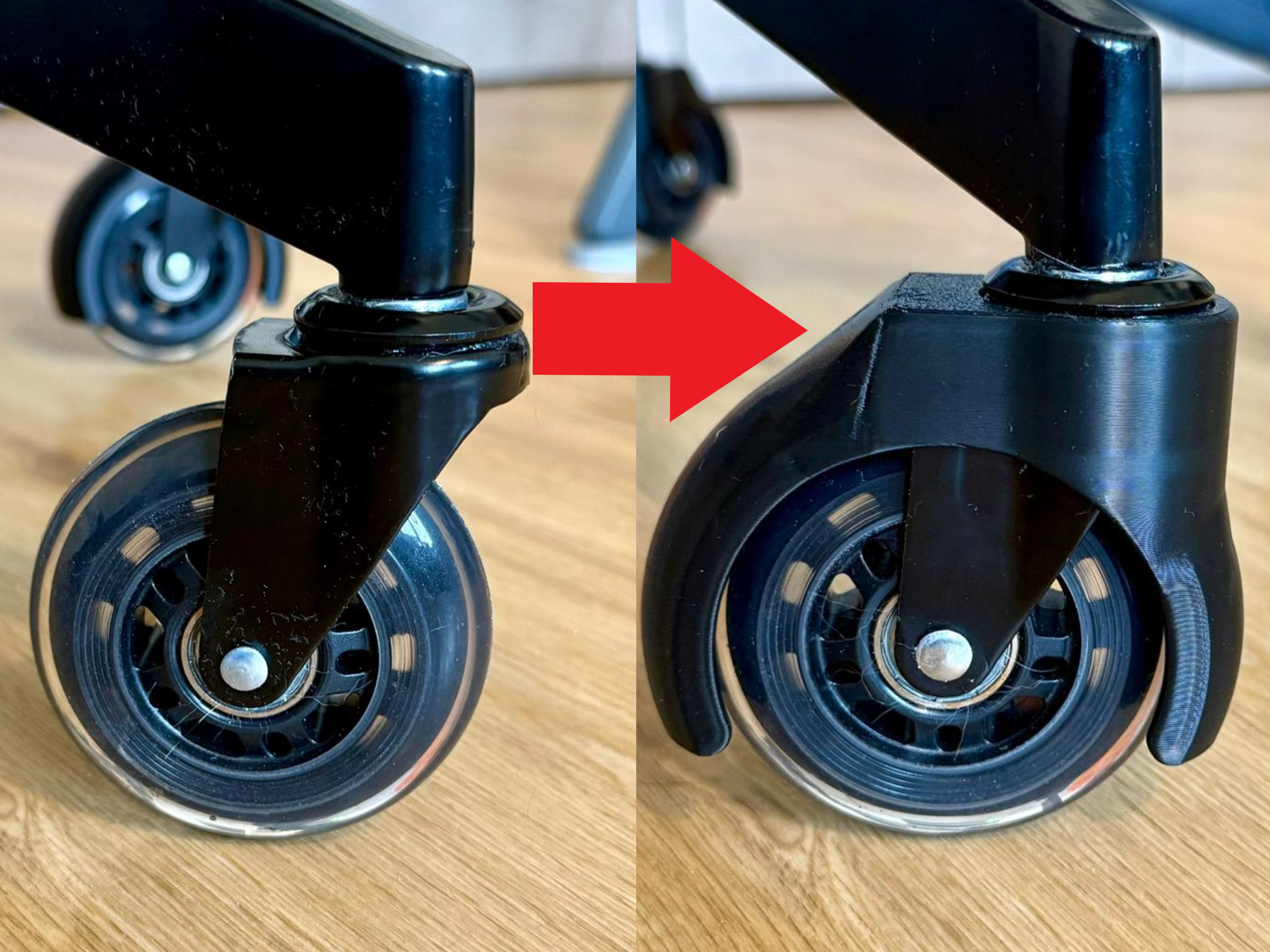 Wheel Cover / Cap for cheap Rollerblade Office Chair Wheels (print profiles included)