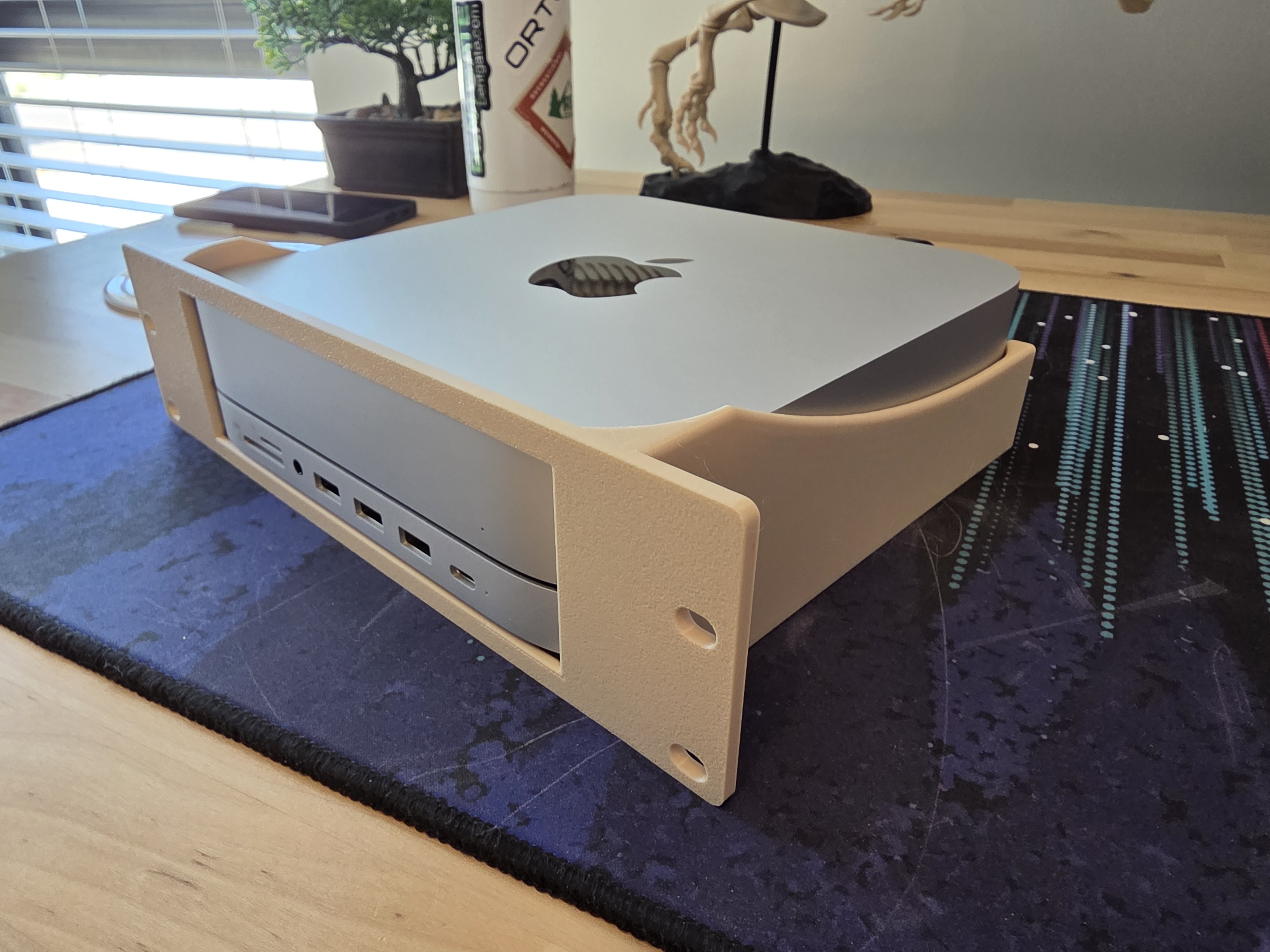 10 Inch Server Rack Mount For M1/M2 Mac Mini With Satechi USB-C Hub
