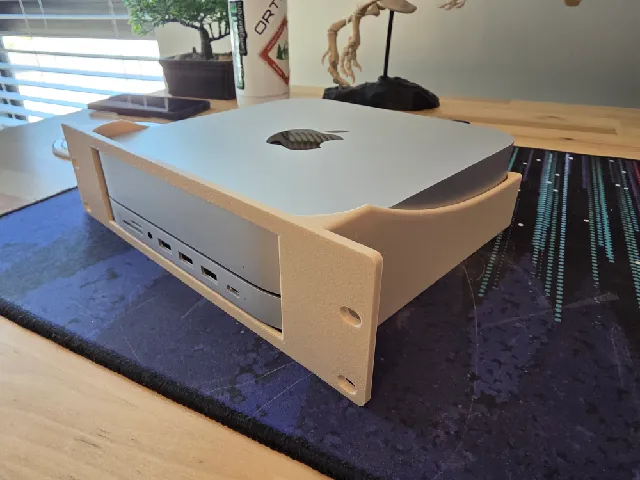 10 Inch Server Rack Mount For M1/M2 Mac Mini With Satechi USB-C Hub