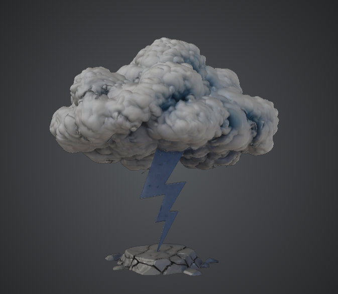 Storm Cloud with Lightning Strike – Fantasy Weather