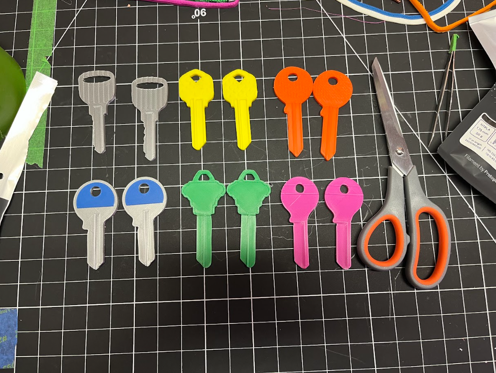 Toy Keys for Tactile Book