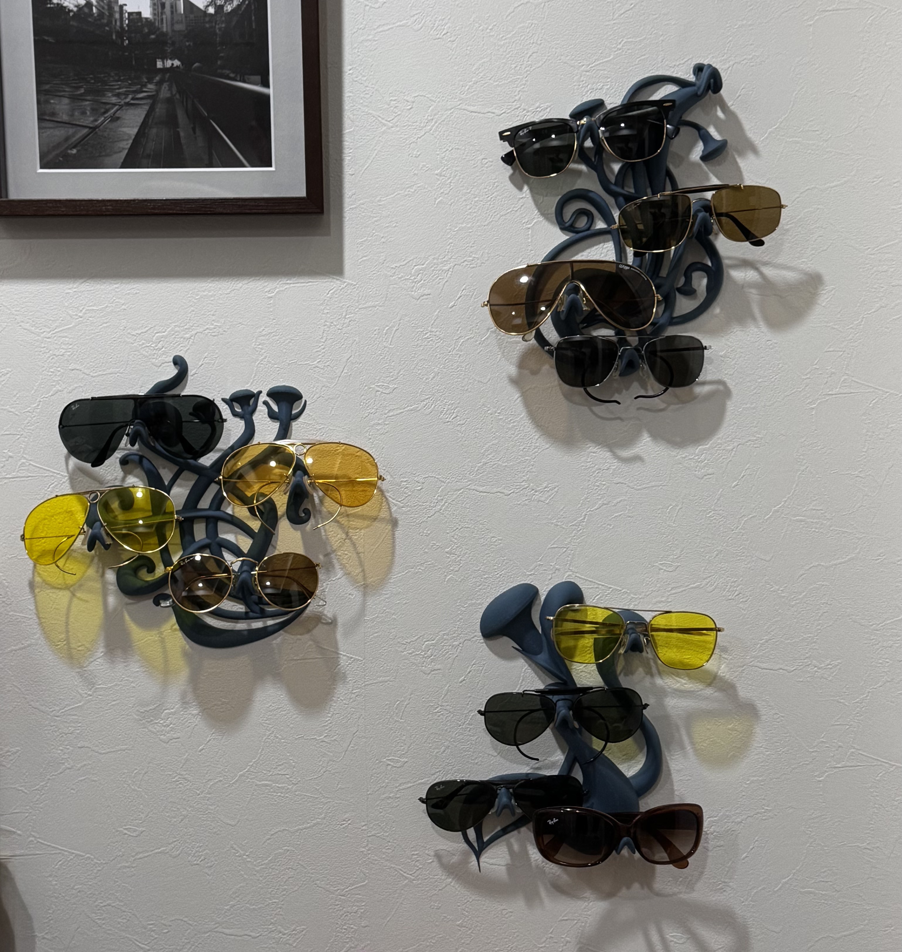 Glasses Display Rack; Decorative Wall Hanging (Lays Flat)