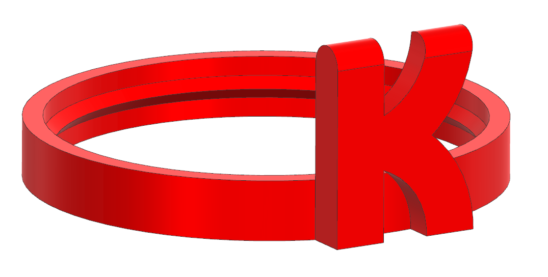 Oral B IO Replacement identification ring with letter