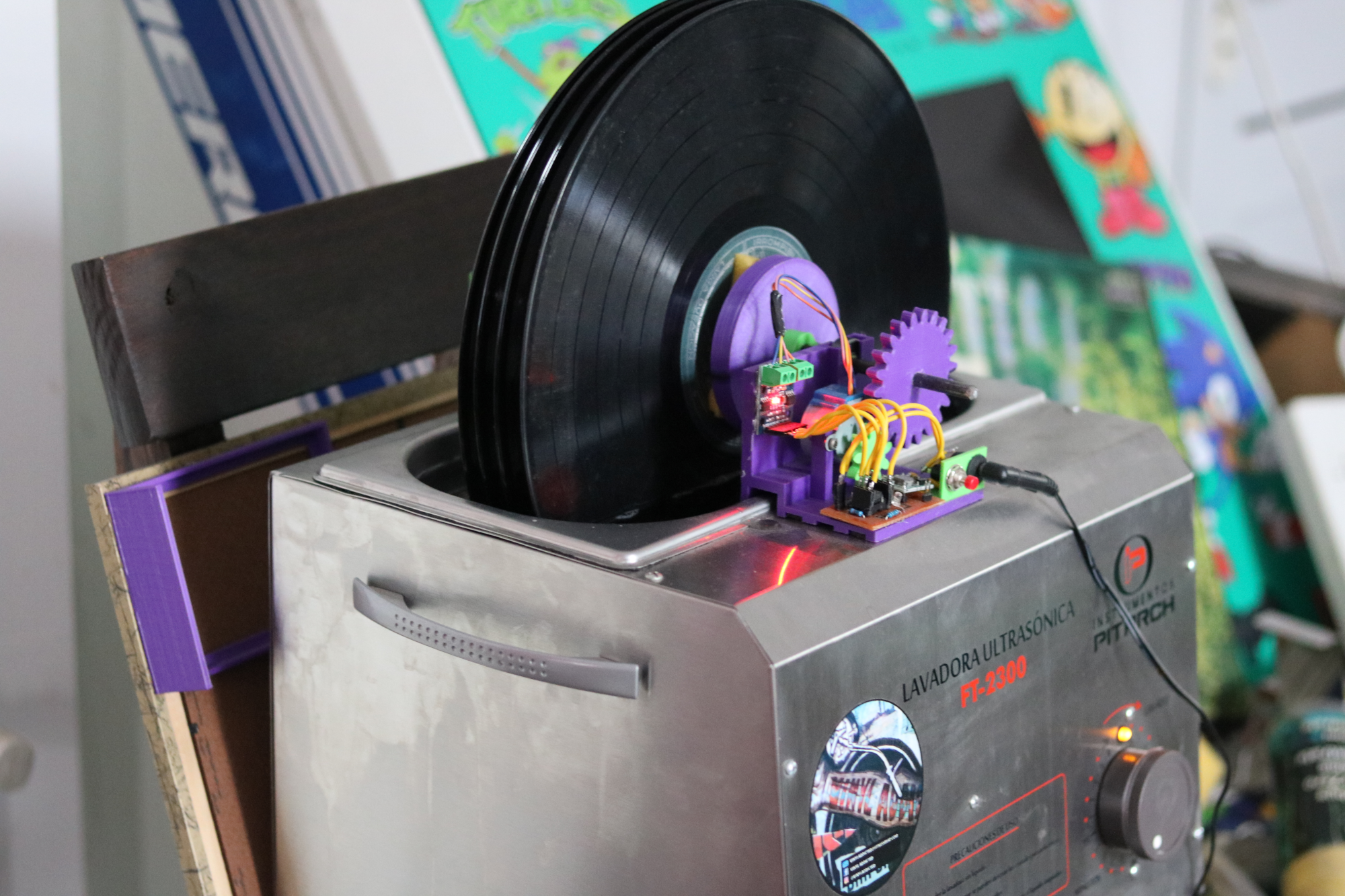 Ultrasonic Vinyl Record spinner