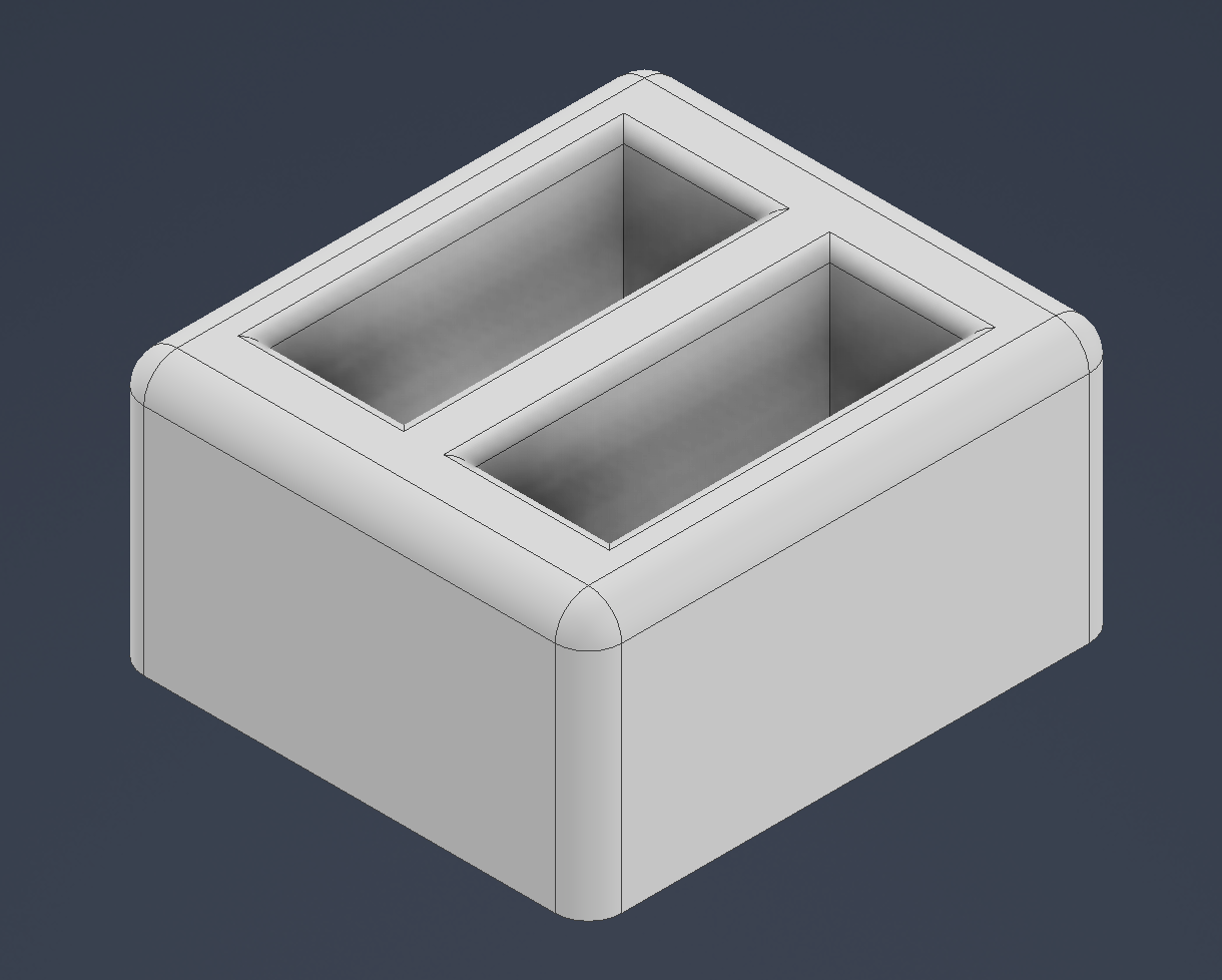 2 slot GoPro Enduro battery holder