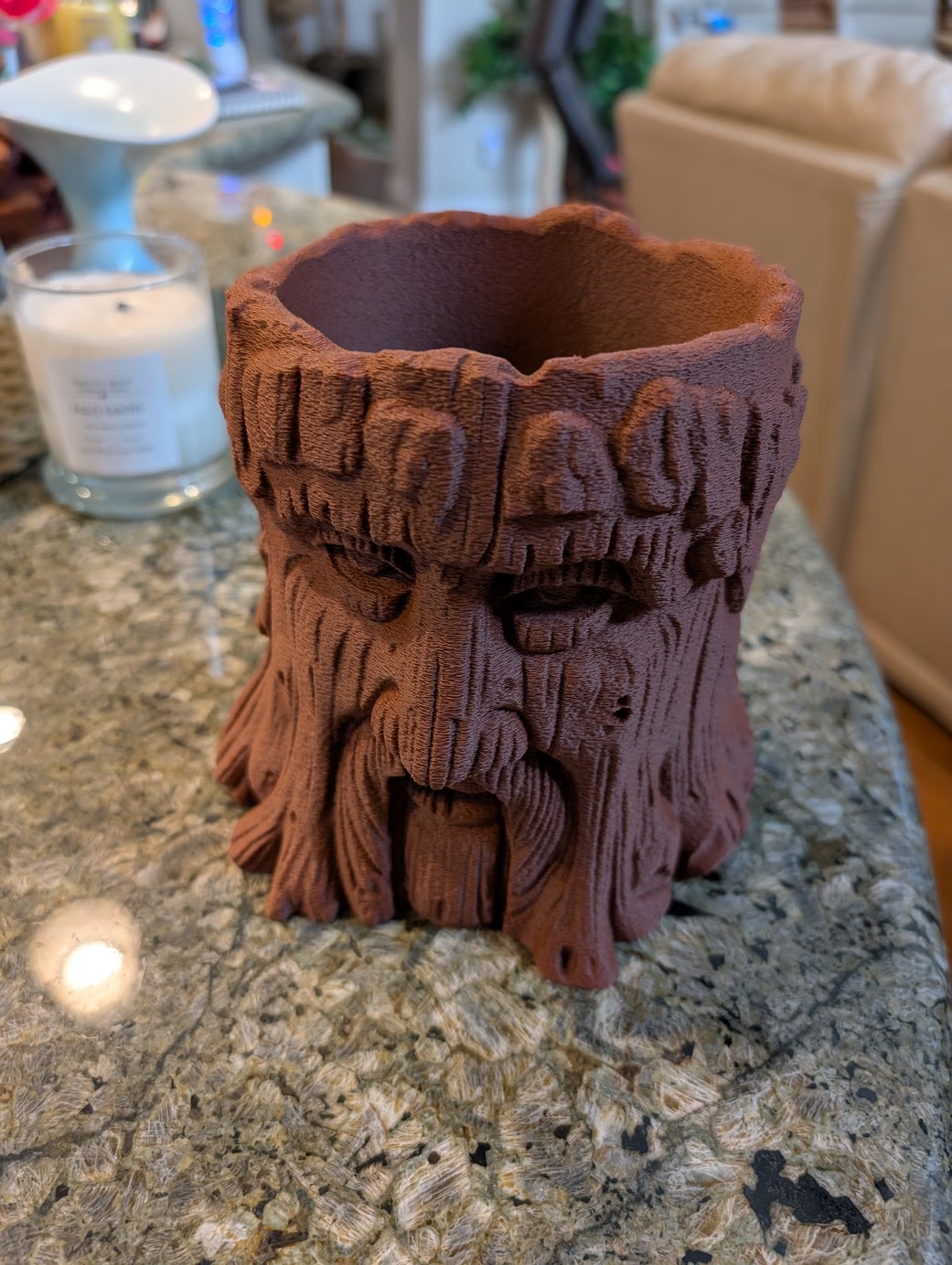 Old man wood planter box