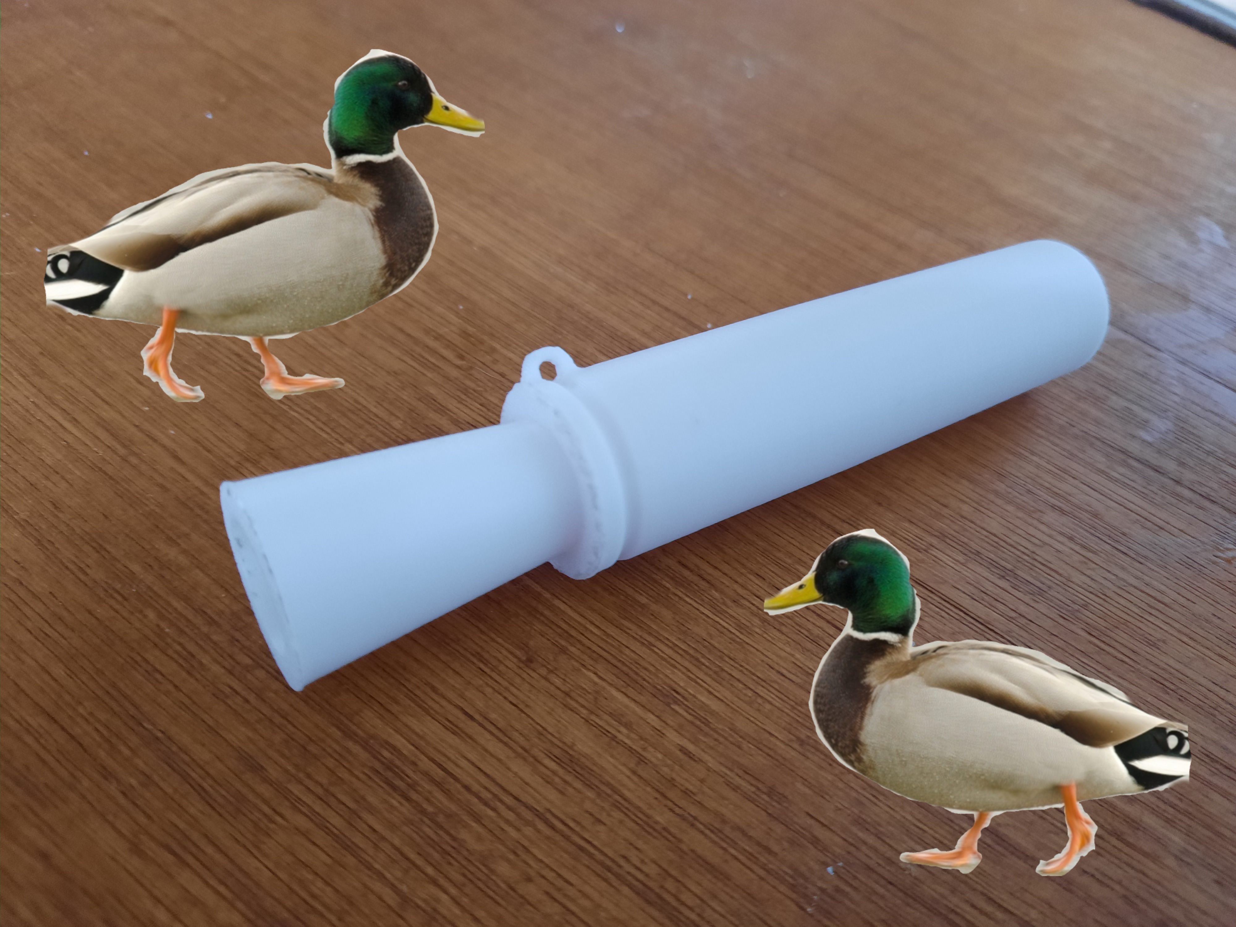 fully 3d printed working duck call 3D model thumbnail