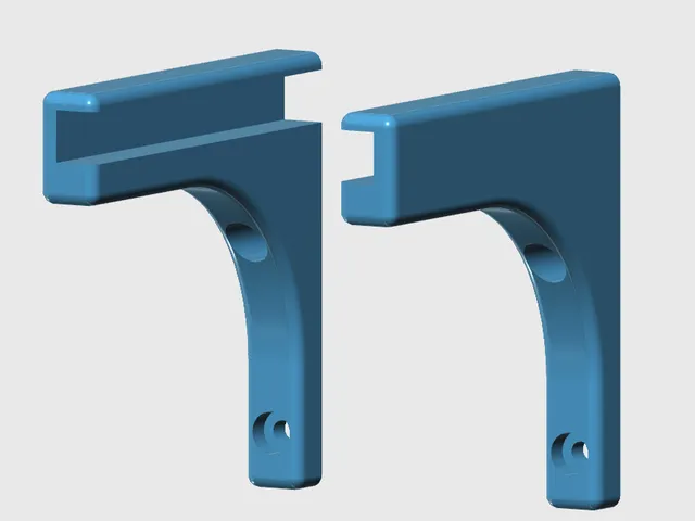 5x5in 0.6 shelf bracket edge holding