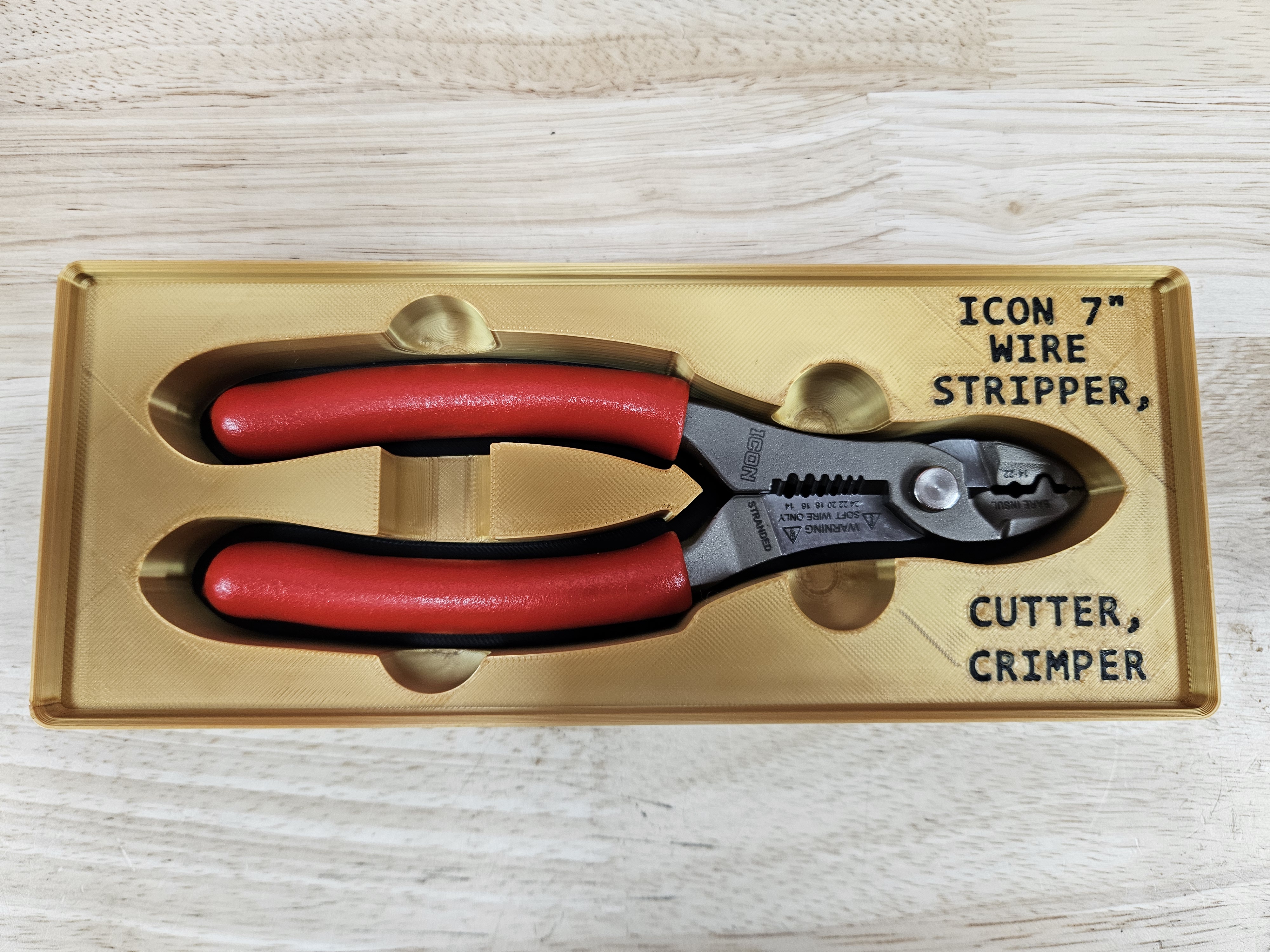 Icon 7" Wire Stripper Cutter Crimper Gridfinity