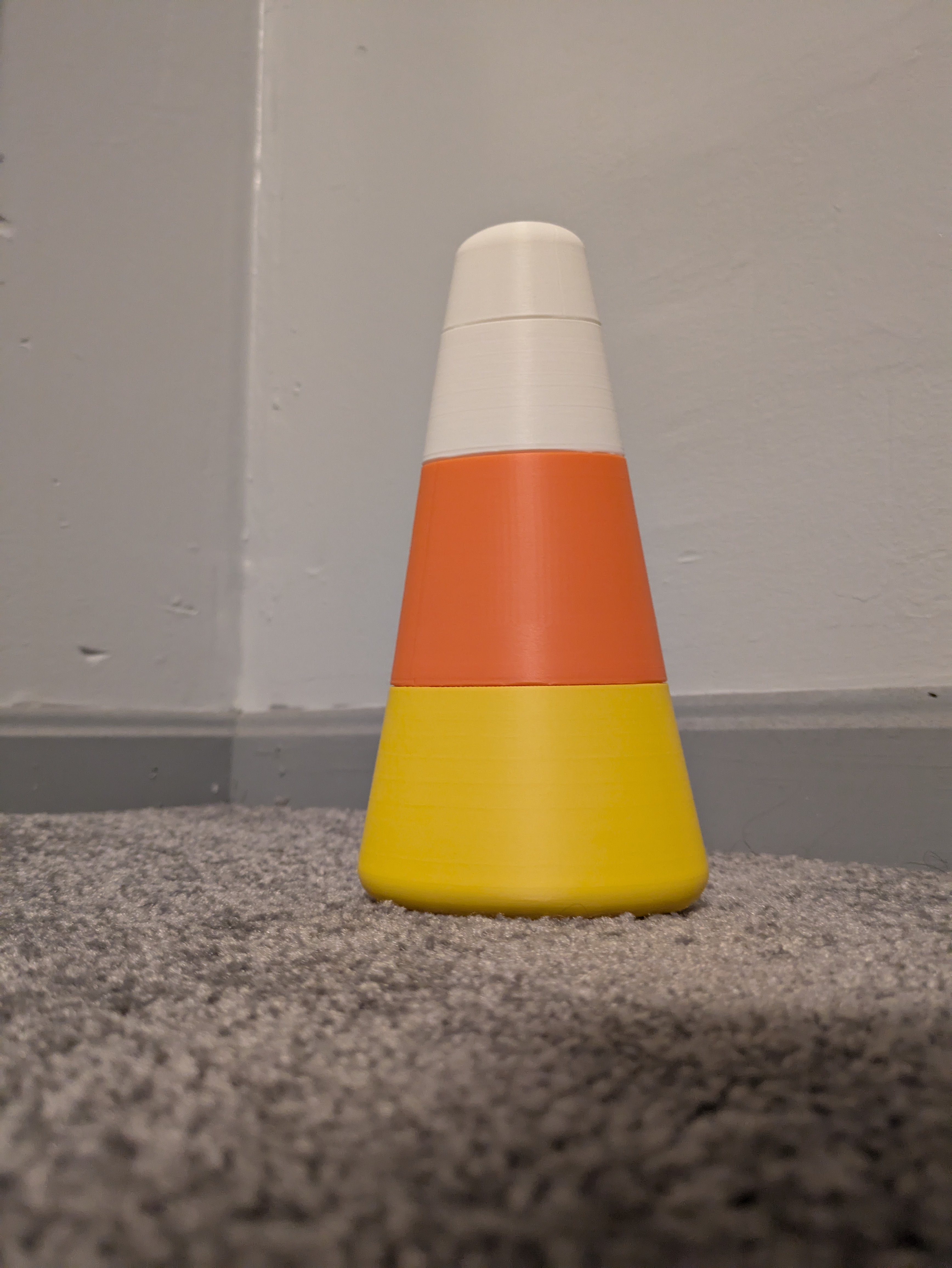 Candy corn candy holder