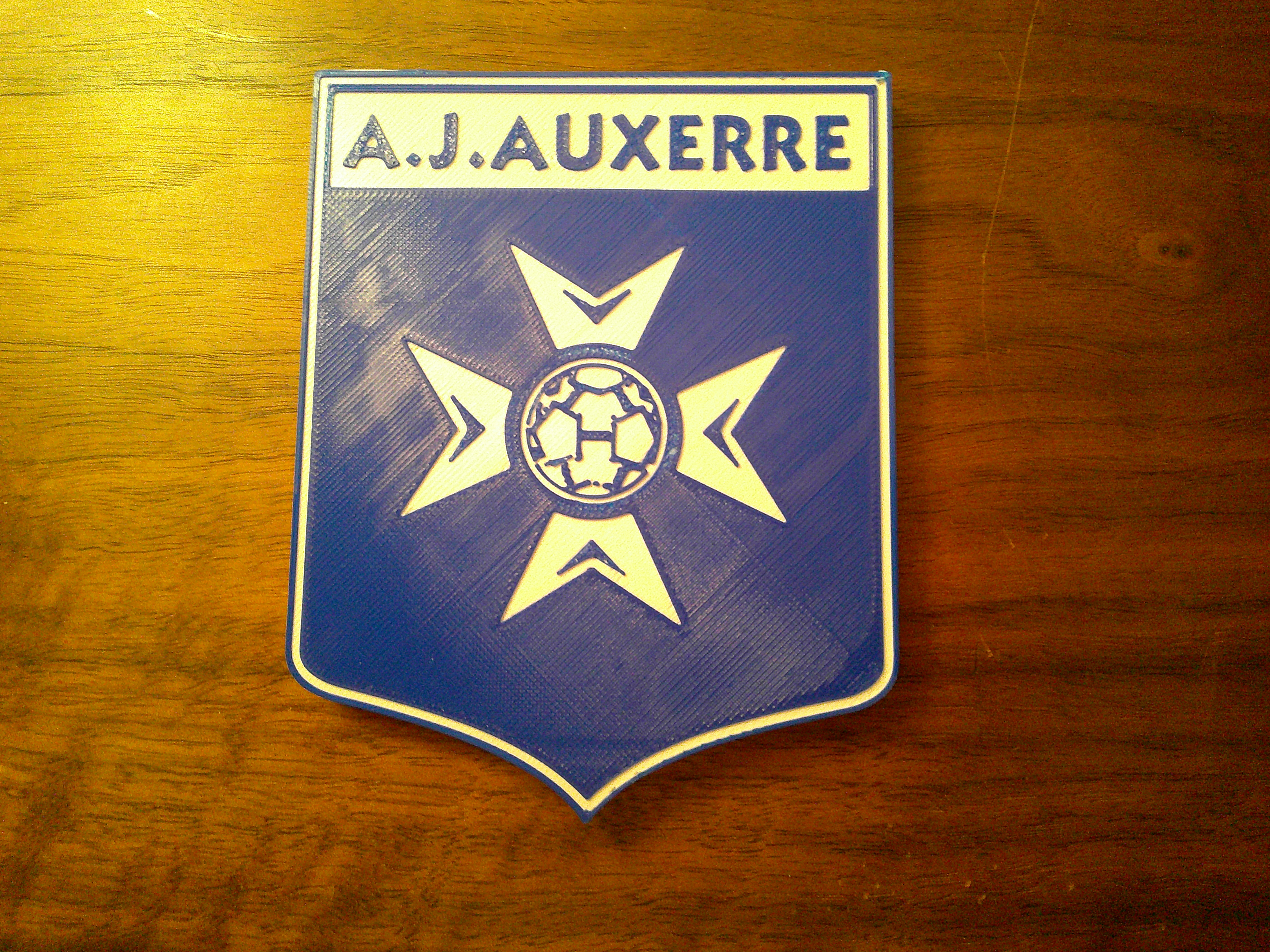 AJ Auxerre Logo Coaster or Plaque