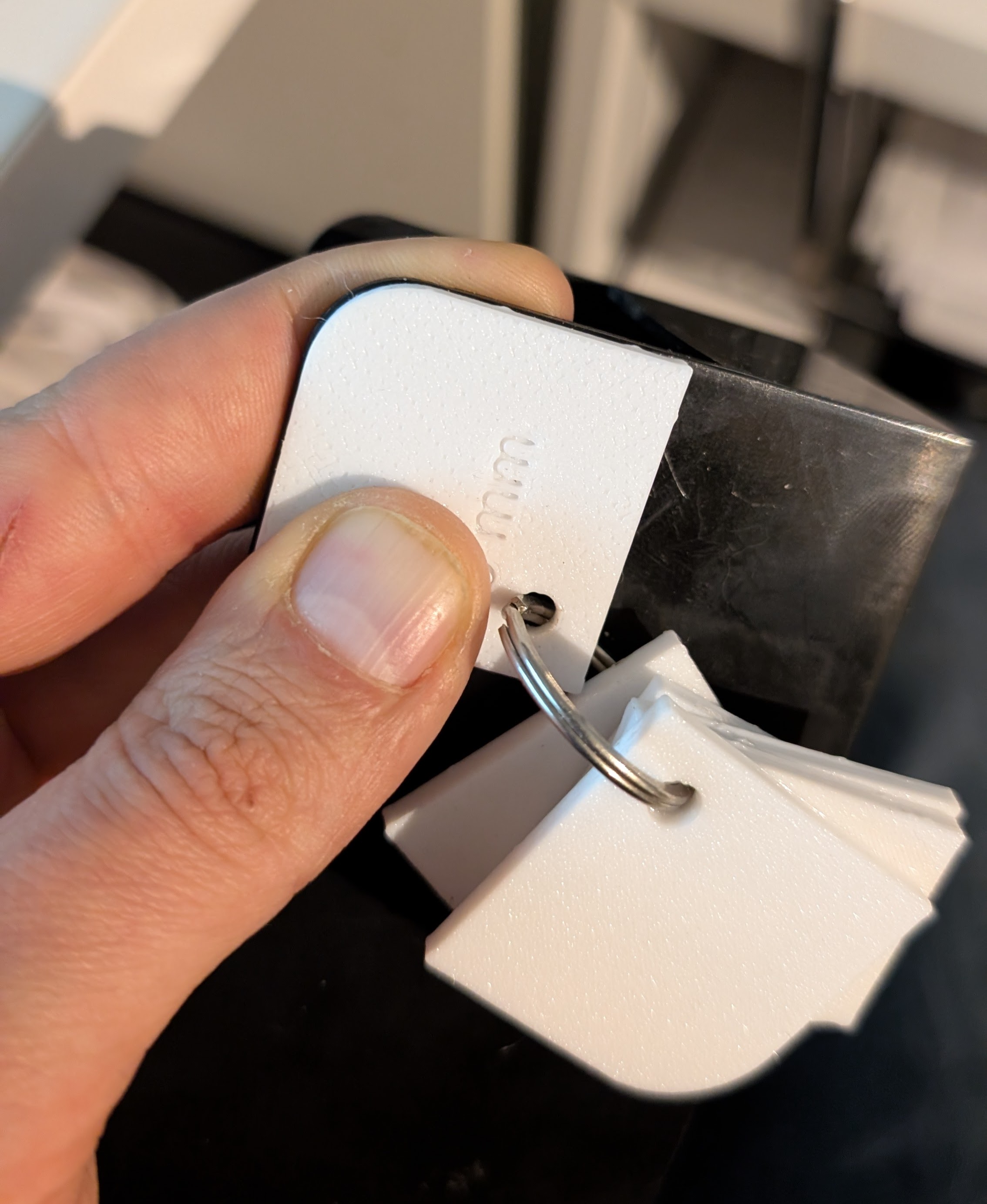 simple key-chain radius gauges