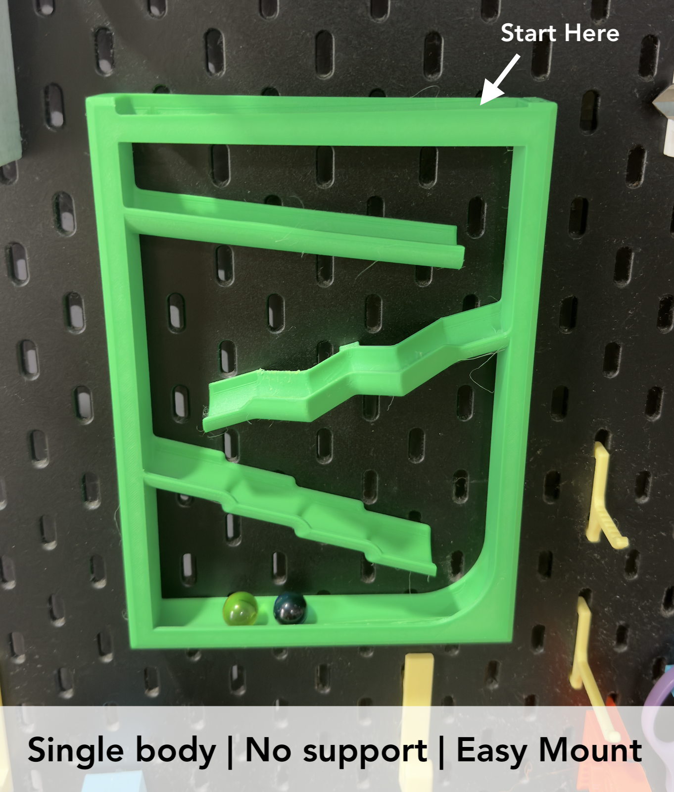 SKADIS Marble Run Frame | Single Body | Easy Print
