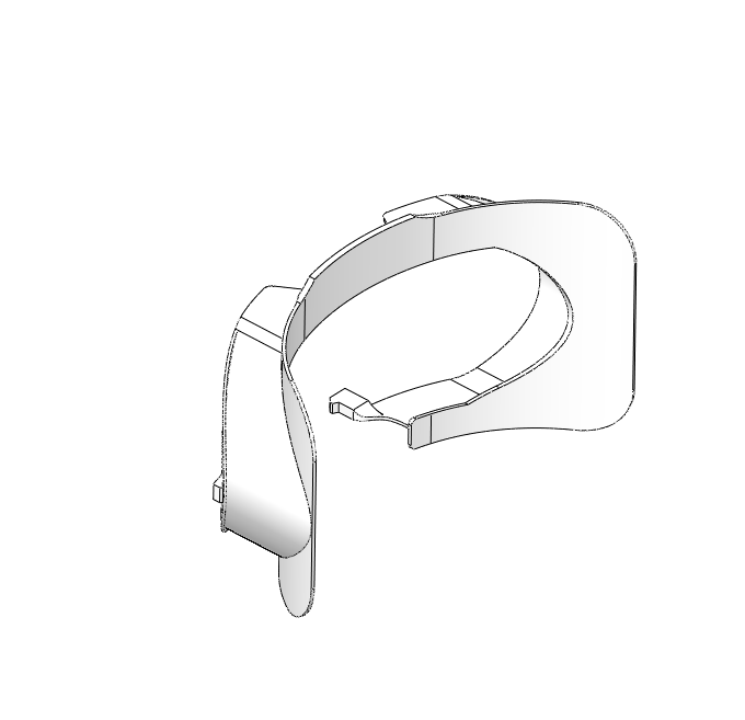 PSVR2 Replacement Facial Interface with optional integrated top-strap — miniatura 3