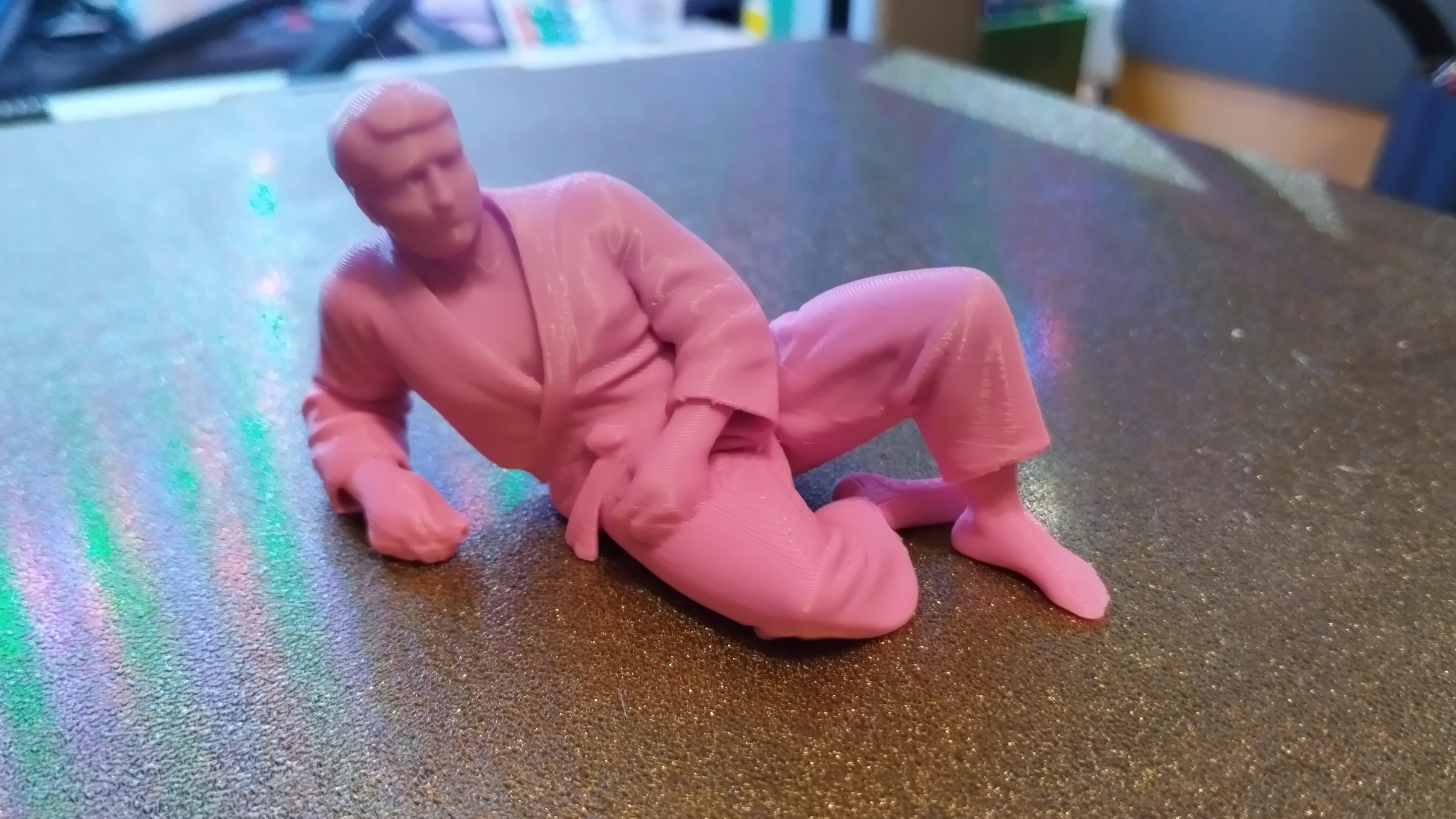 Judoka allongé — miniatura 4