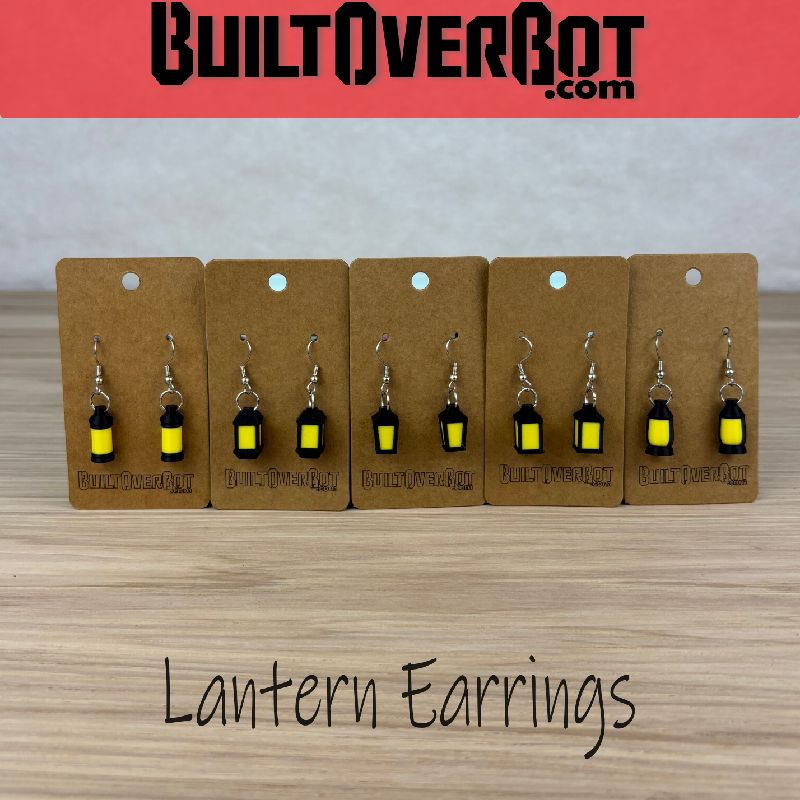 Lantern Earrings by Built_Over_Bot | Download STL model | Printables.com