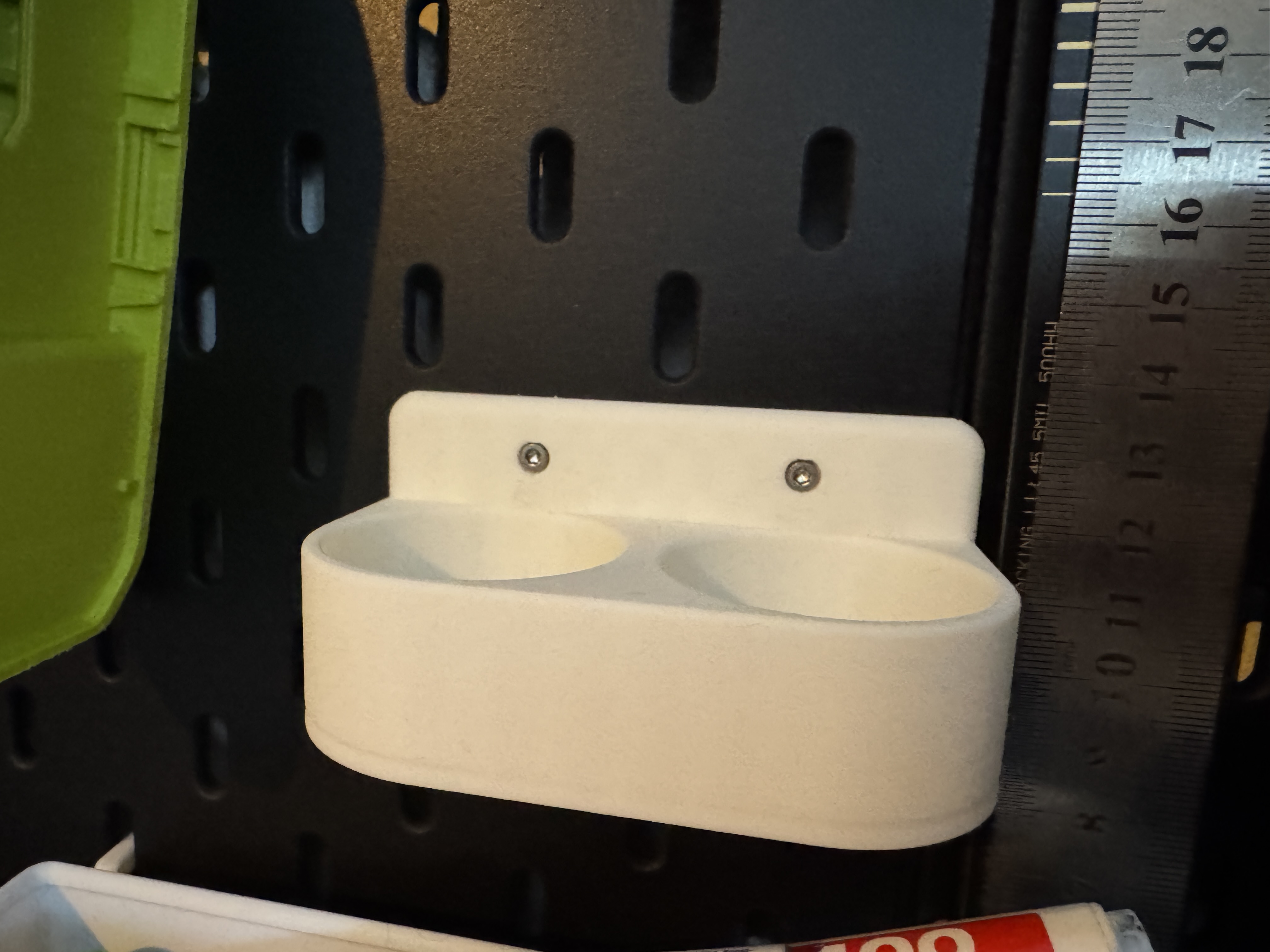 2x 50g Superglue Bottle Holder for Ikea Skadis