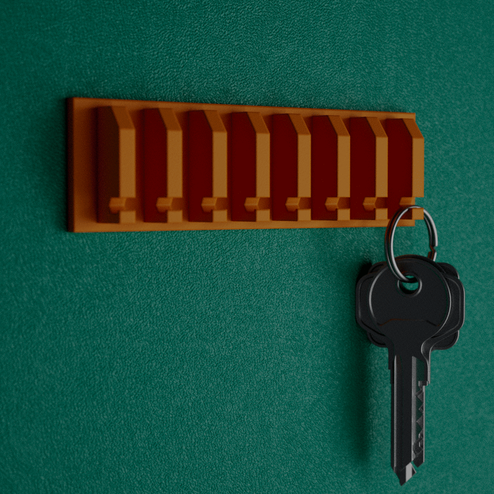 Key Holder | Ready to Print Modern Key Holder Flat design