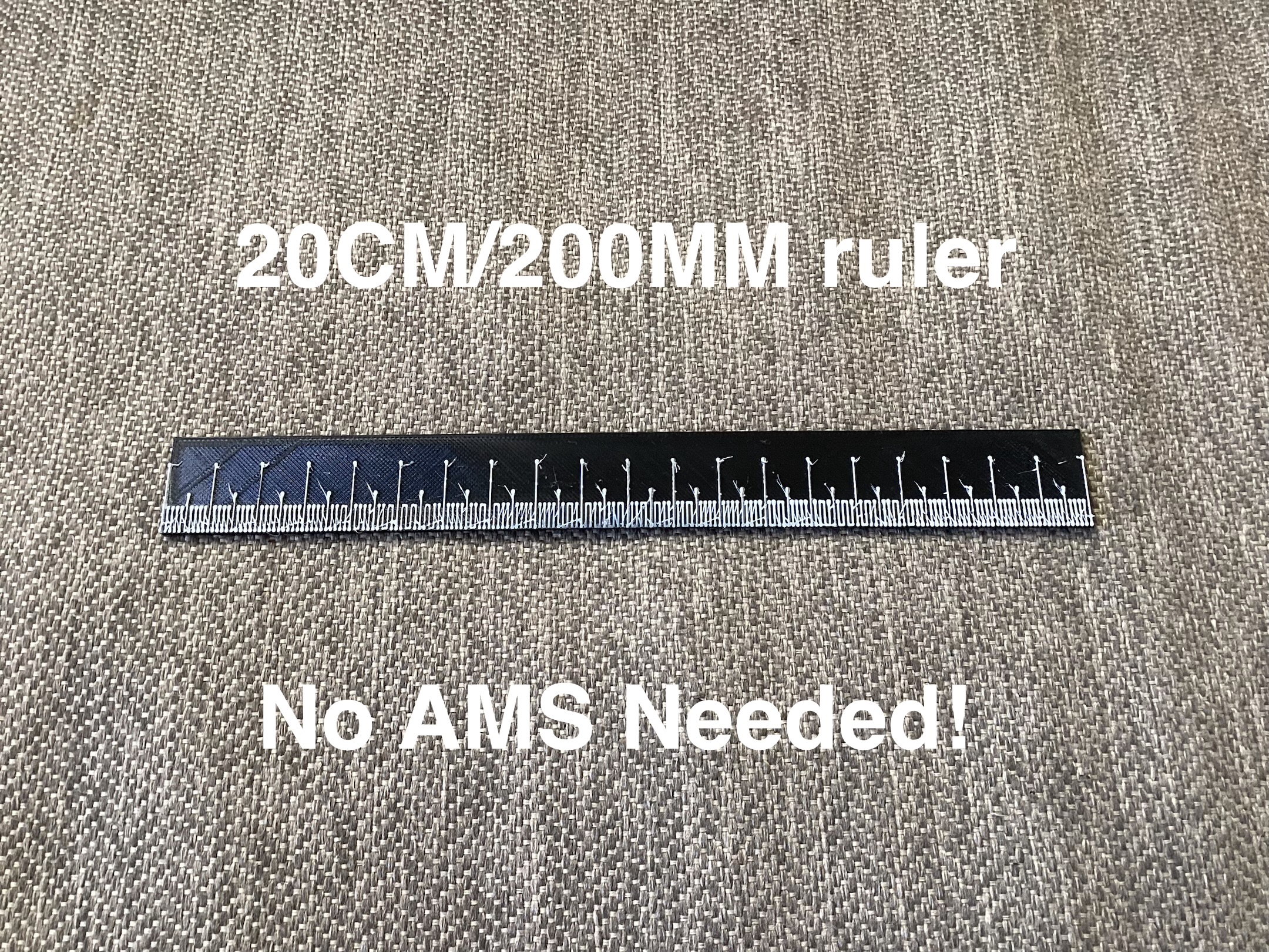 Ruler (measures MM and CM up to 20 CM, 200 MM)