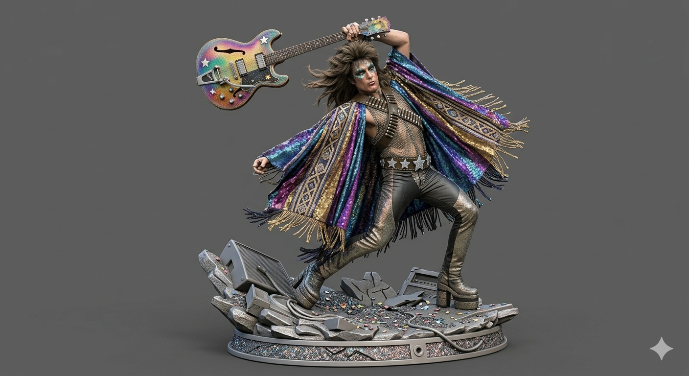 Rainbow Rebel on a Shattered Stage