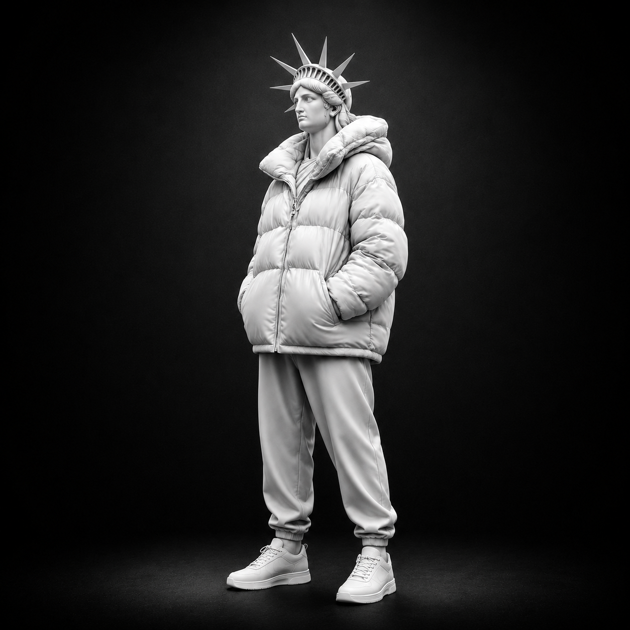 Streetwear Statue of Liberty STL | Modern Lady Liberty Sculpture | 3D Print Model