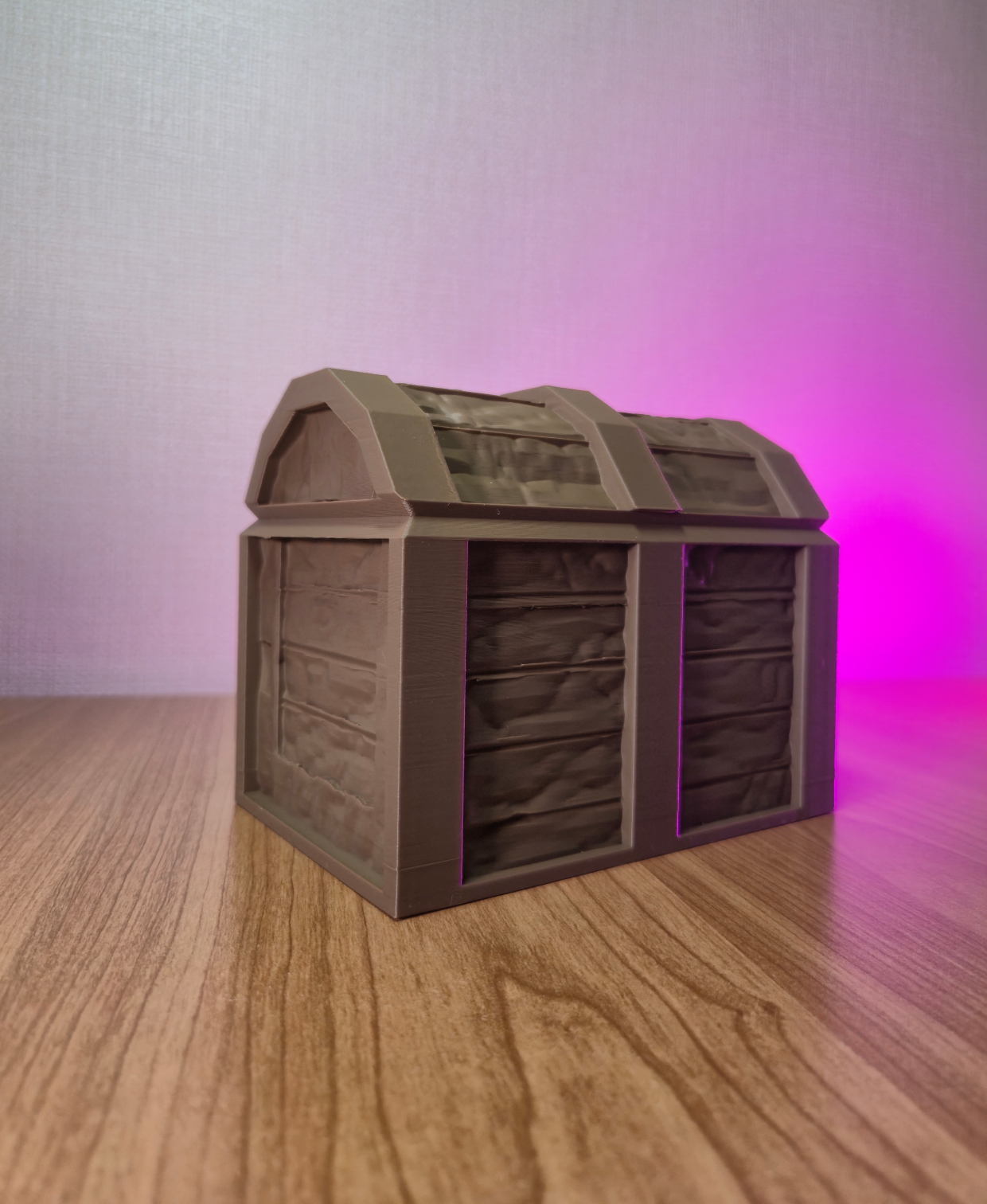 Wooden Chest Piggy Bank with Removable Cork