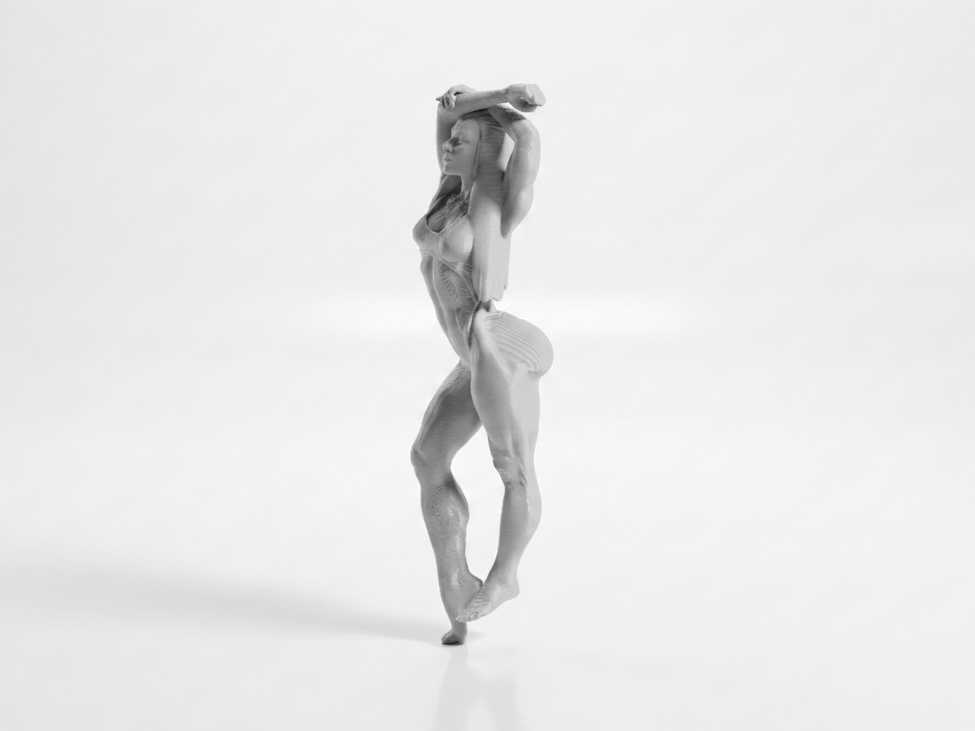 Bikini Babe Female Figure Statue 3D Printable