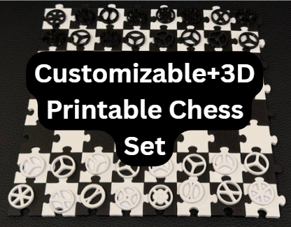 Customizable+3D Printable Chess Set