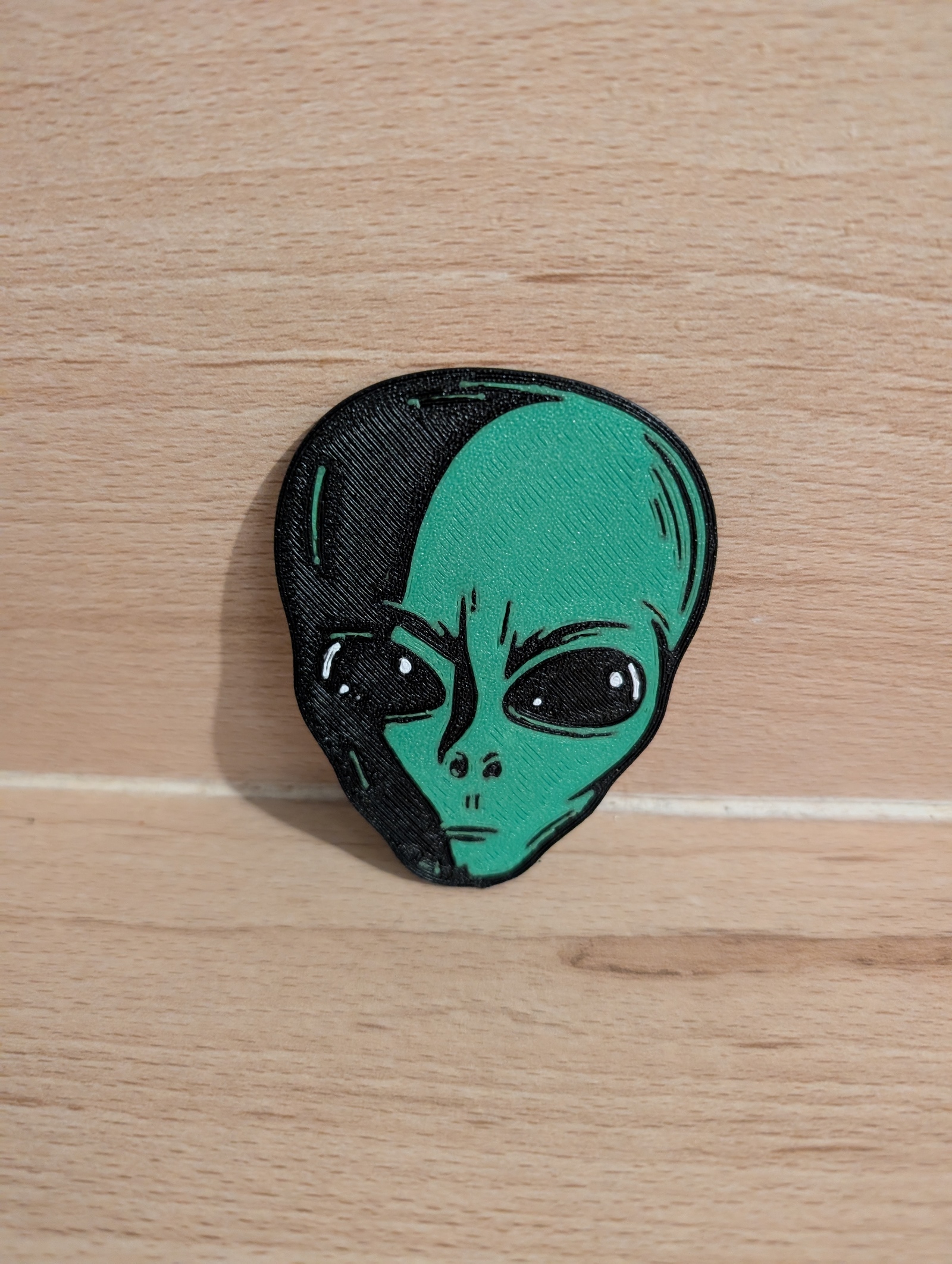 Alien face 2D art