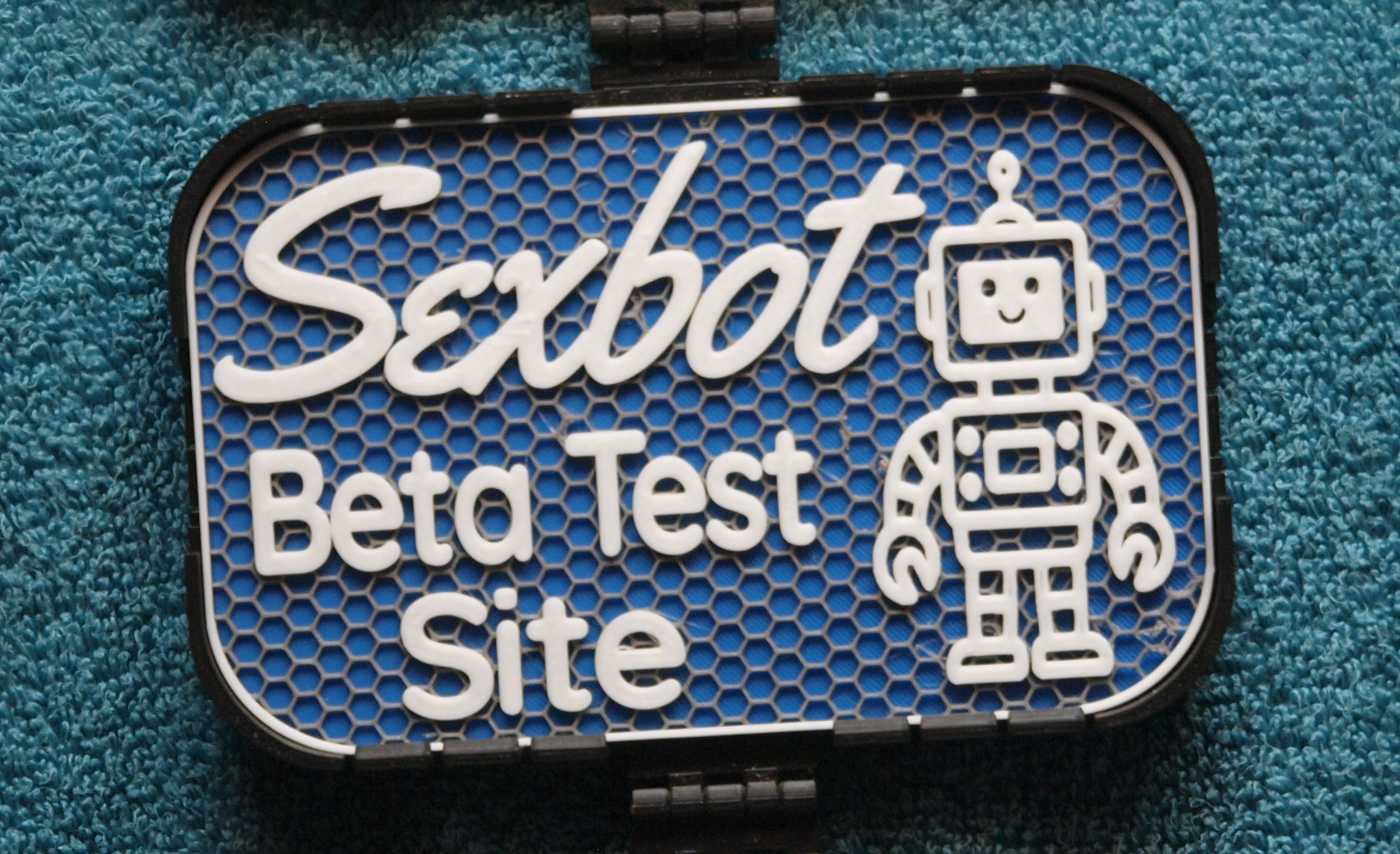 Sexbot Beta Test site sign