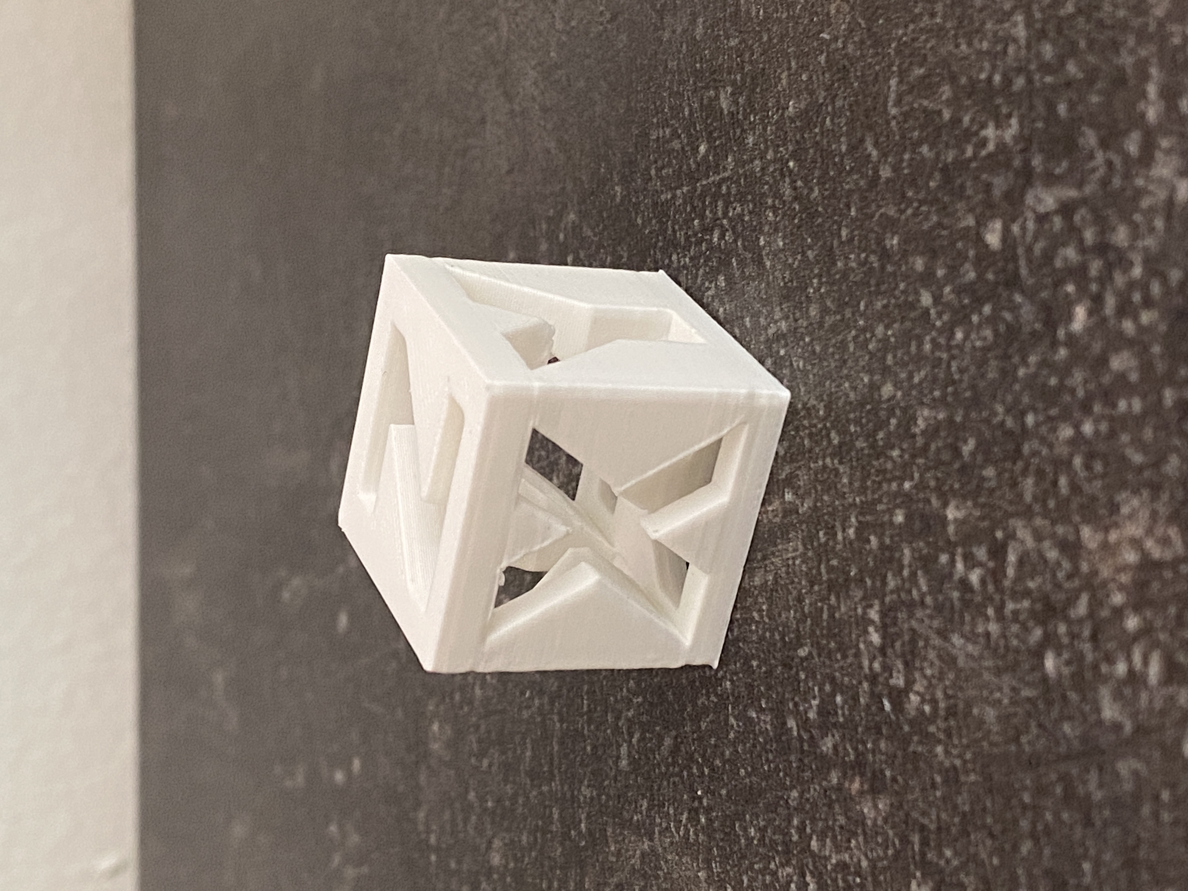 Calibrate cube cut press