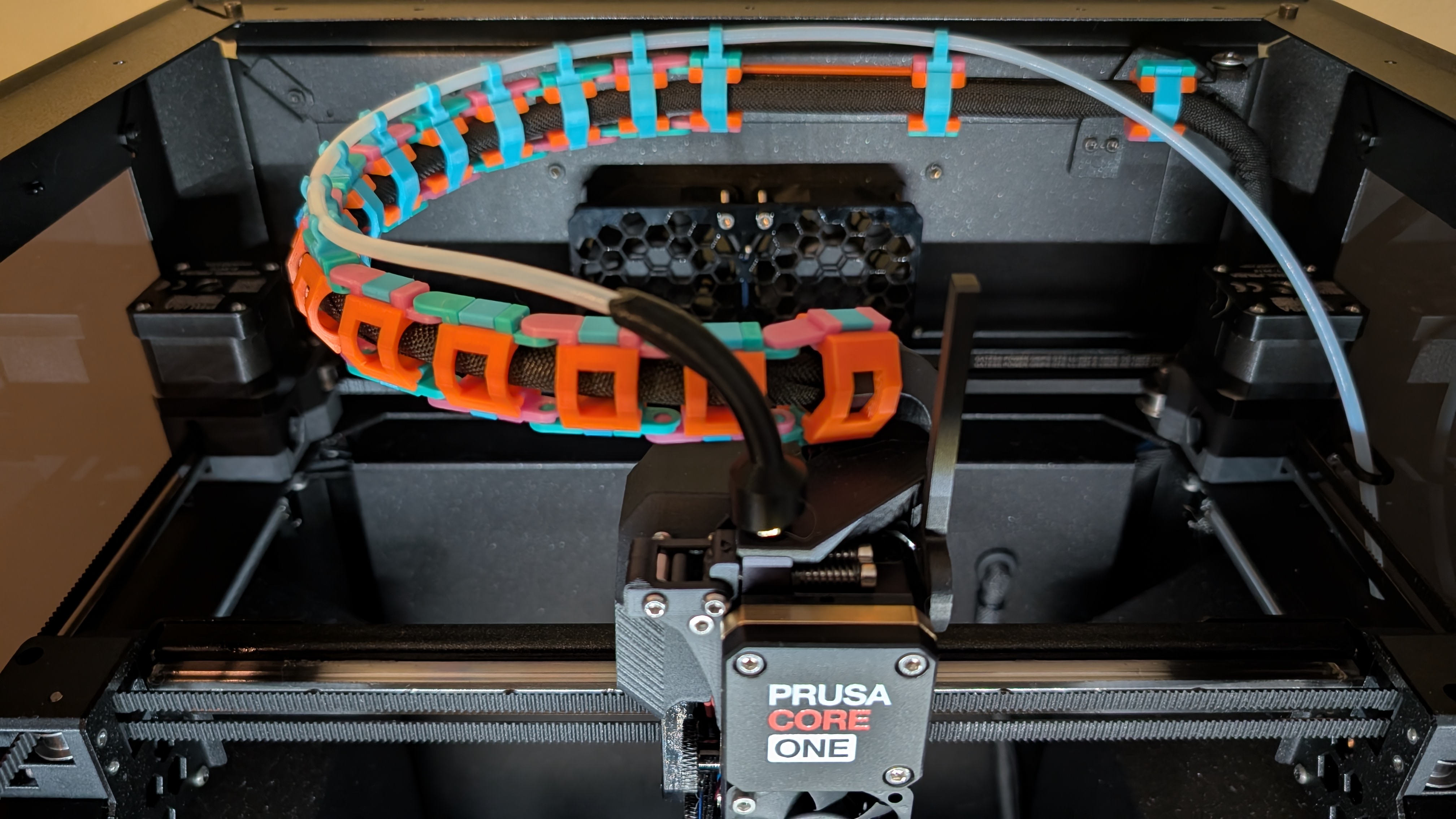 Prusa CORE One/+ Articulated Nextruder Cable Chain Exoskeleton Skin